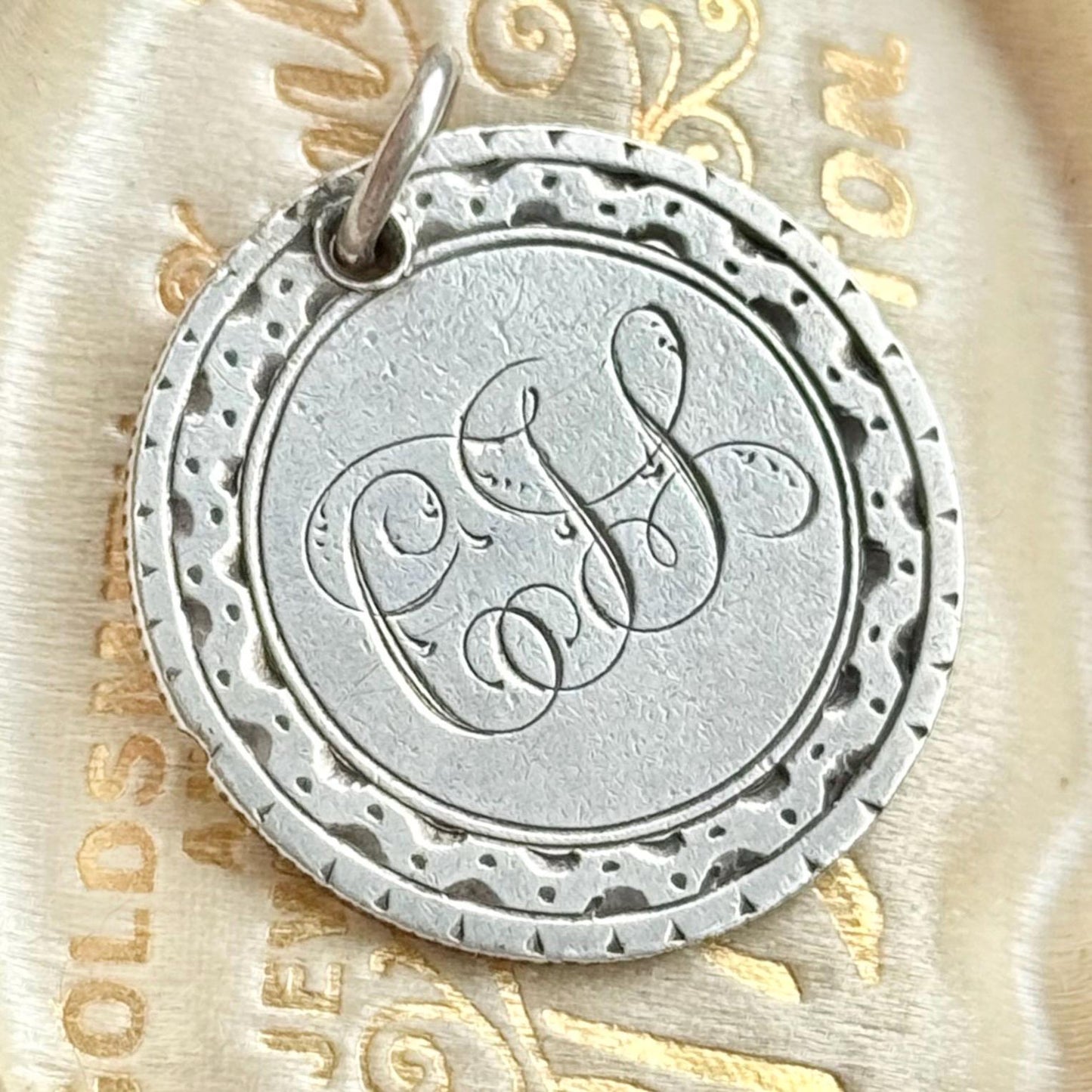 Georgian Love Token ‘CJL' Coin Pendant; Circa 1820