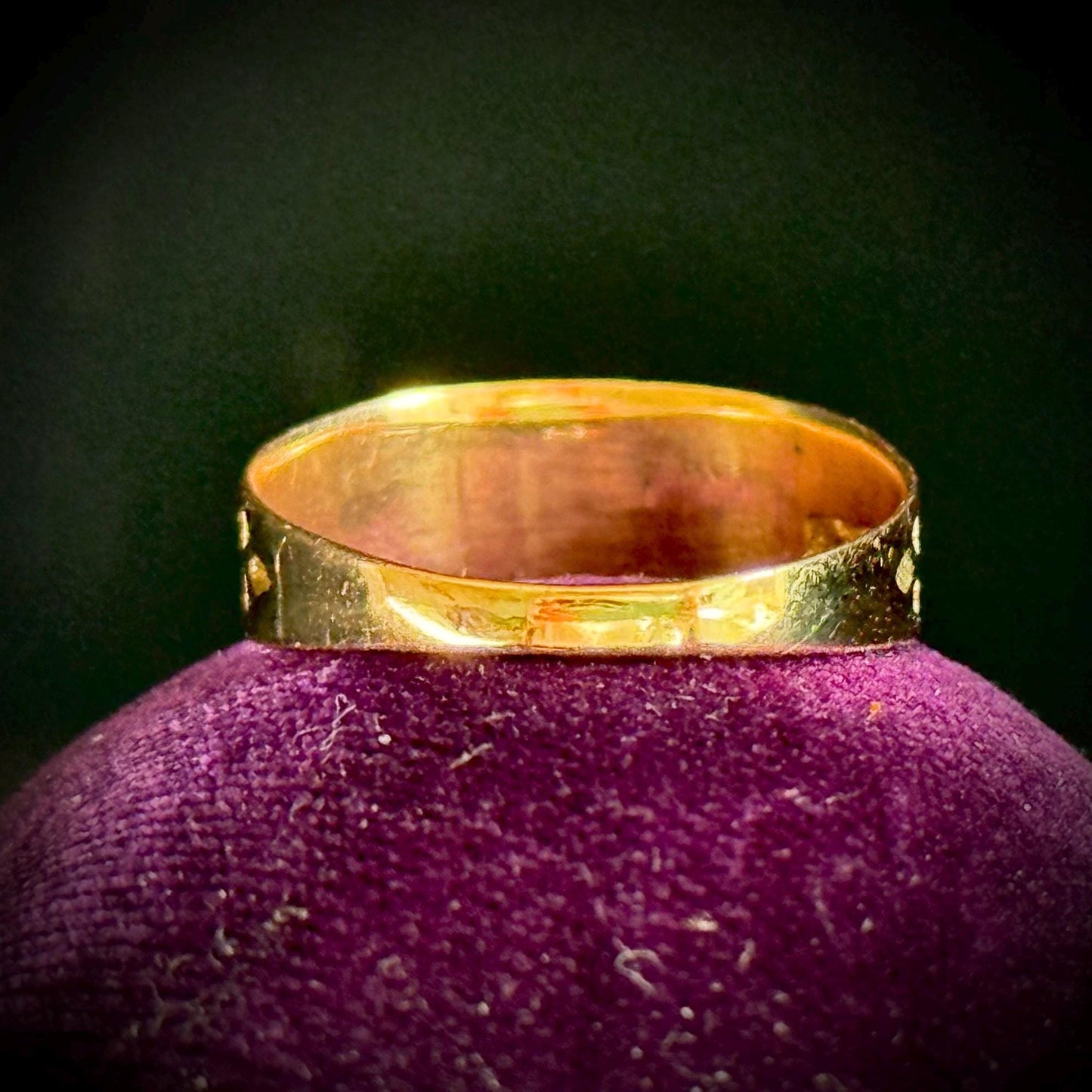 Victorian Mizpah Ring Created In 9 Carat Rose Gold; Circa 1880