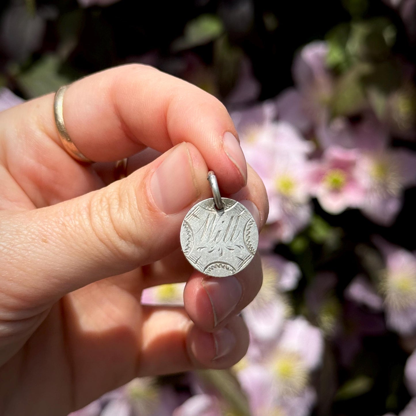 Victorian Love Token 'Will' Coin Pendant; Circa 1850