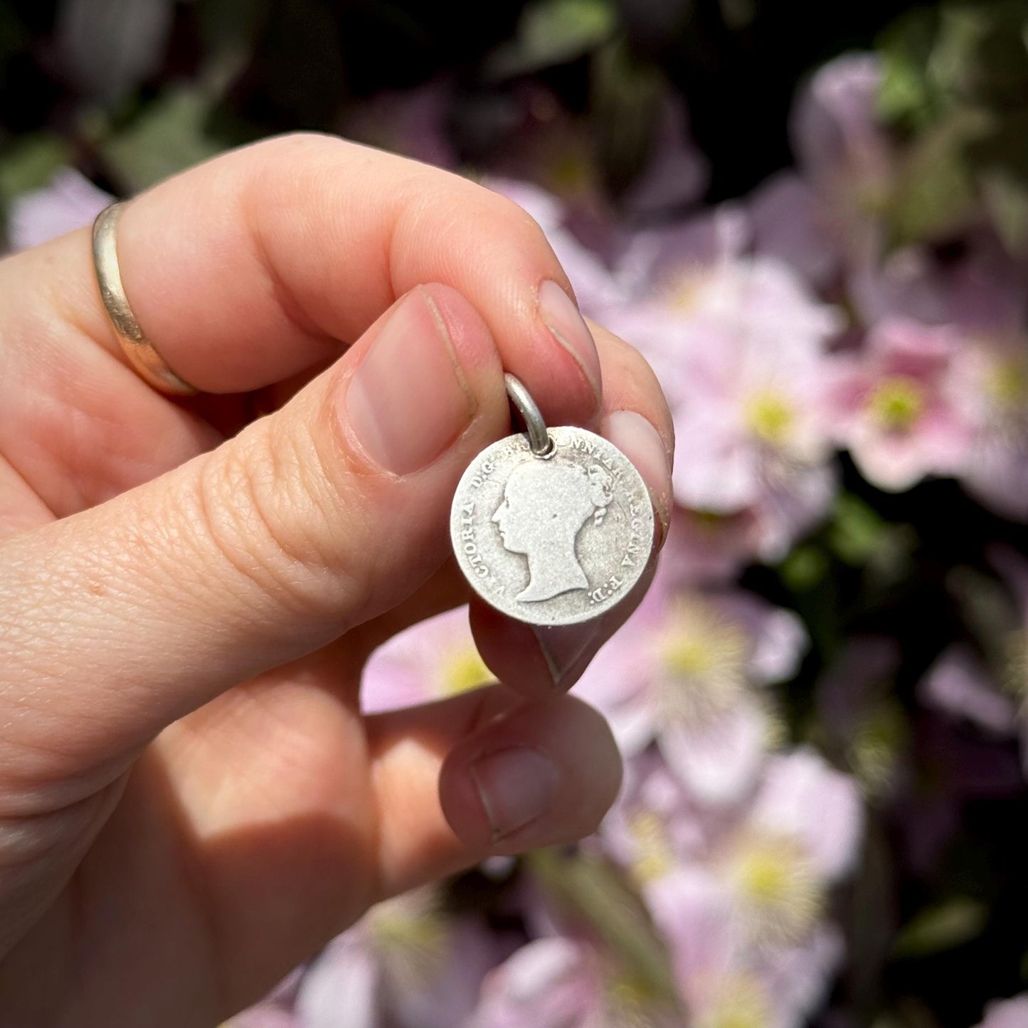 Victorian Love Token 'Will' Coin Pendant; Circa 1850