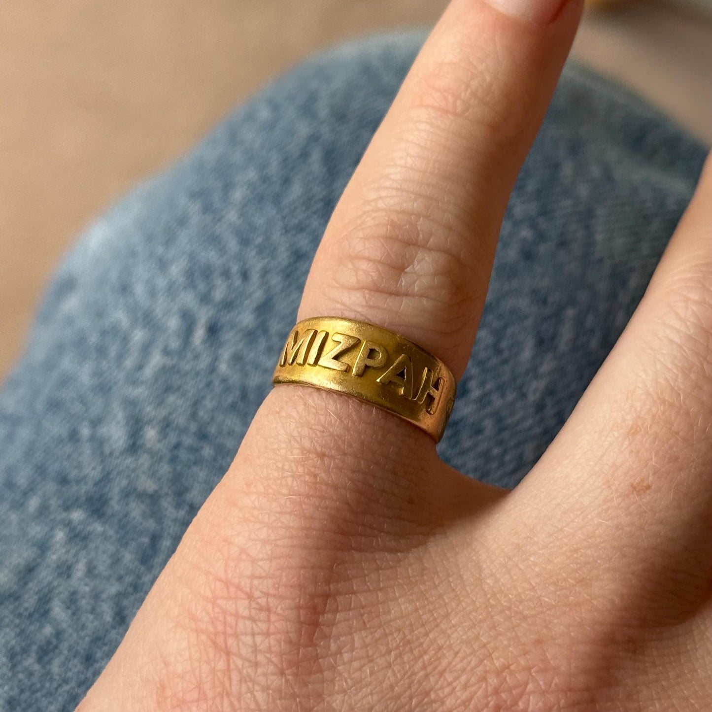 Victorian Mizpah Ring Created In 18 Carat Gold; Circa 1882