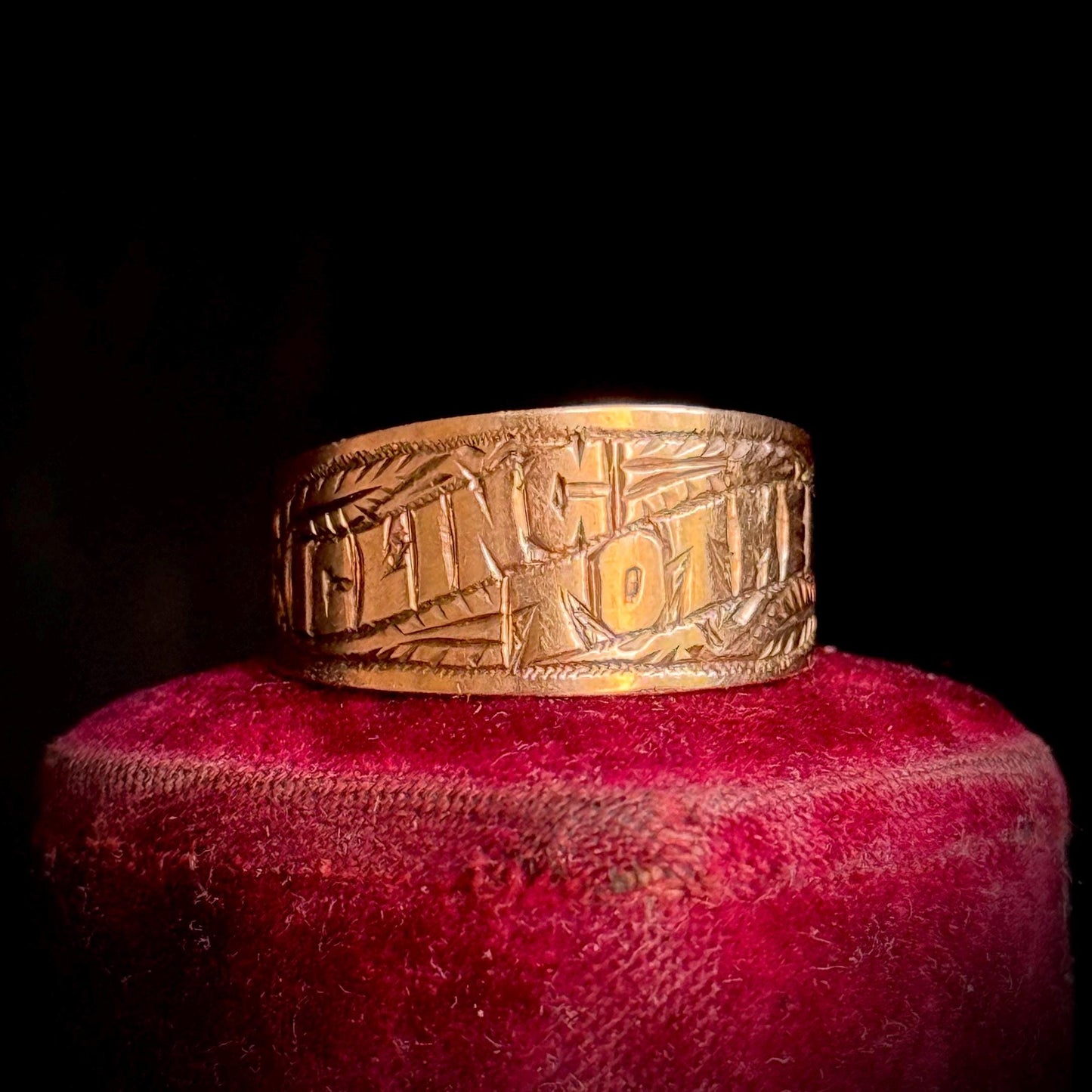 Antique ‘I cling to thee Ring in 9 Carat Rose Gold; Circa 1915