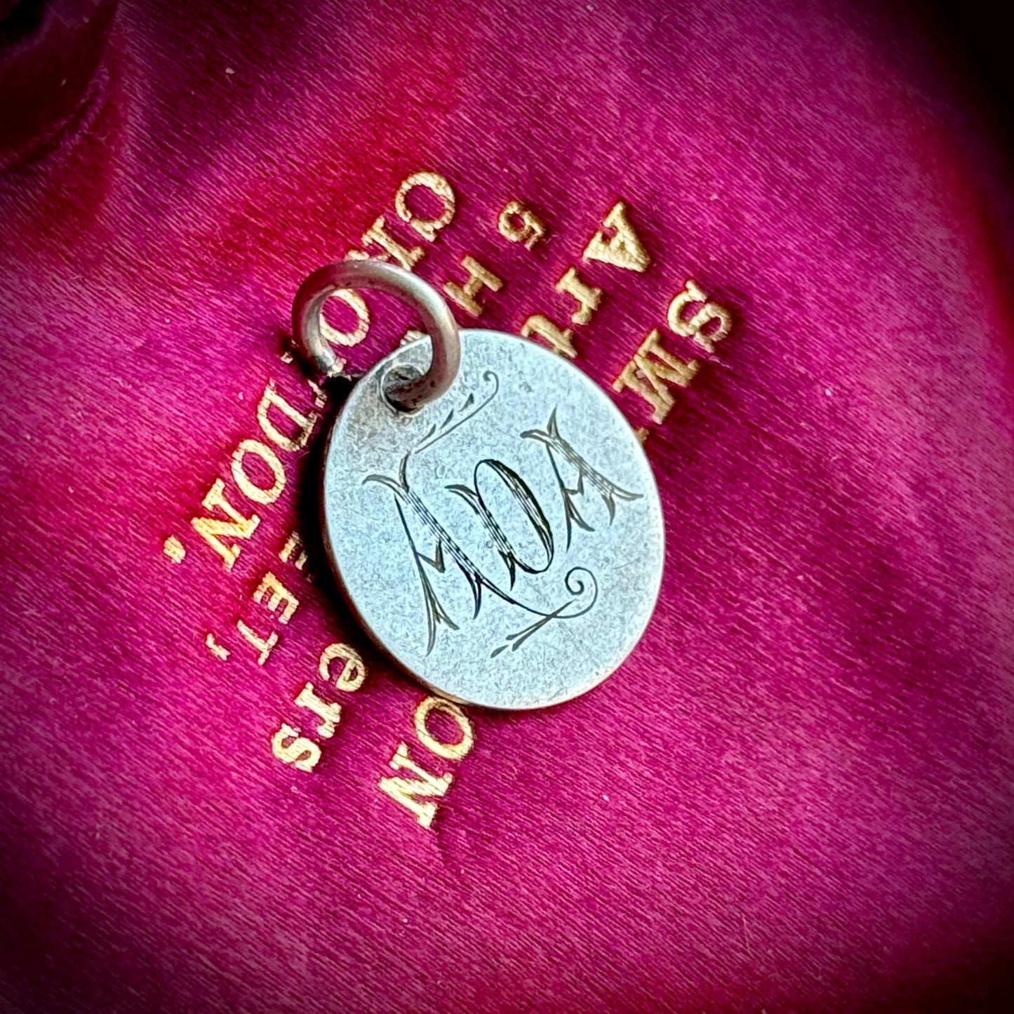 Victorian Love Token 'ADA' Coin Pendant; Circa 1880