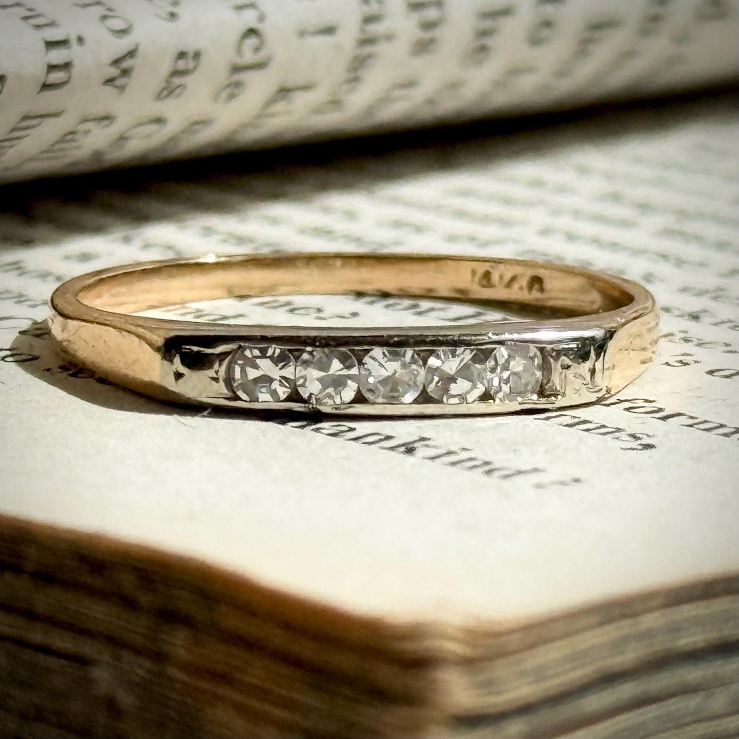 Vintage Five Stone Diamond Ring in 14 Carat Gold