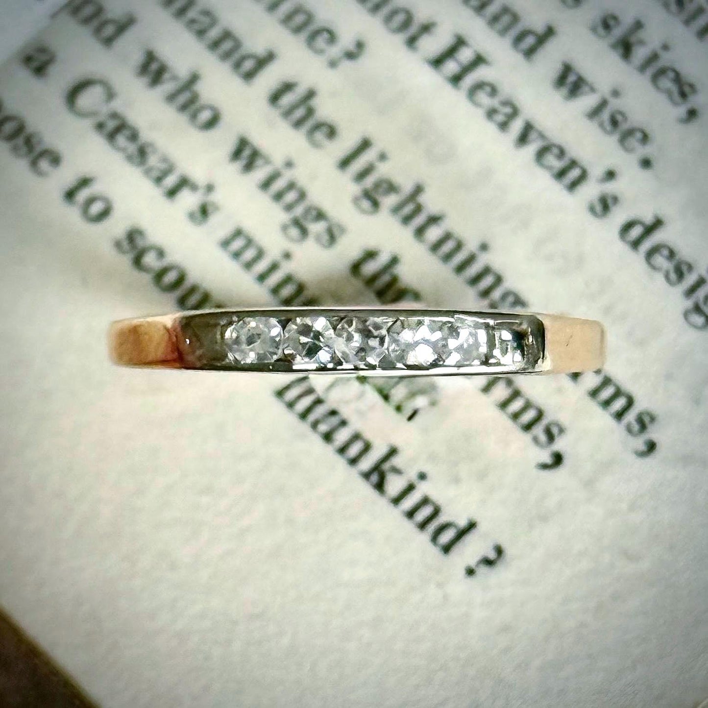 Vintage Five Stone Diamond Ring in 14 Carat Gold