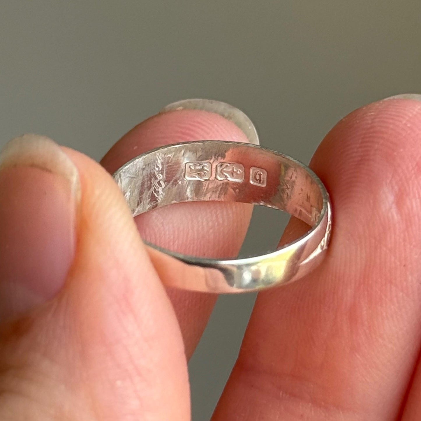 Rare Original Victorian ‘CARRIE Ring in Sterling Silver; Circa 1882
