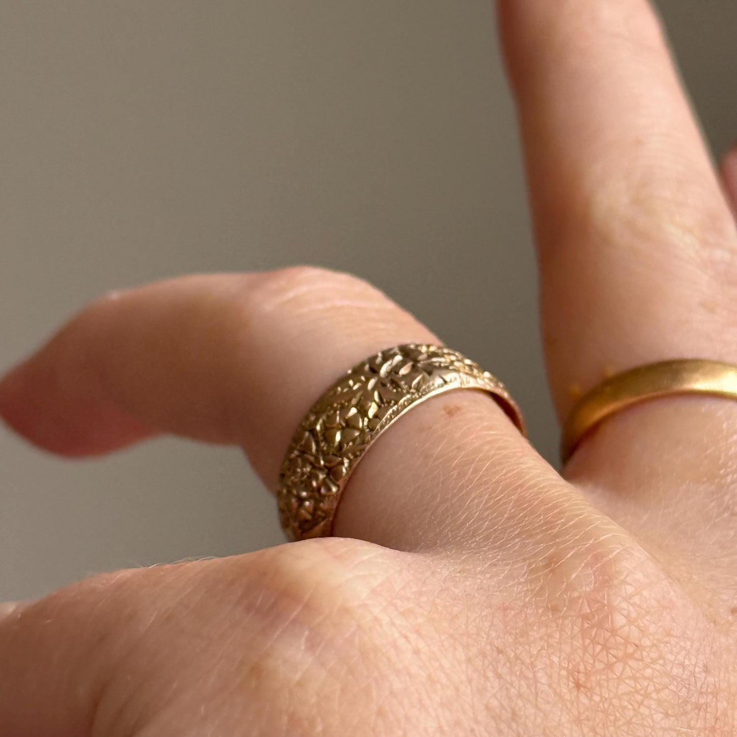 Antique Orange Blossom Ring in 9 Carat Rose Gold, Circa 1915