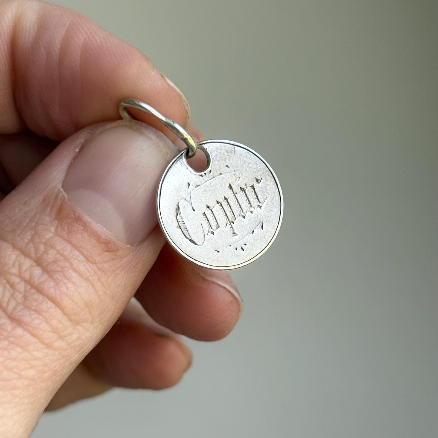 Victorian Love Token 'Coptic' Coin Pendant; Circa 1860