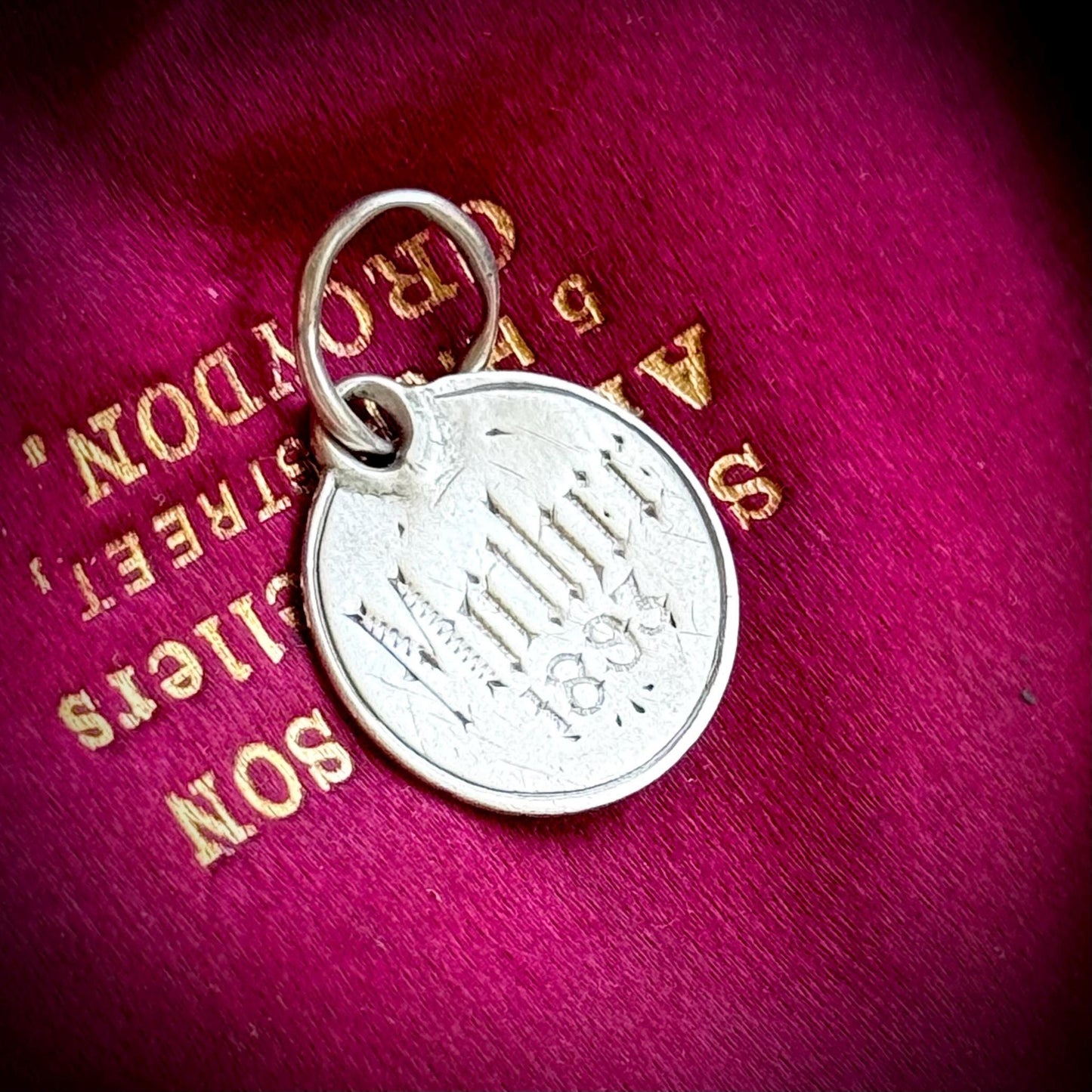 Victorian Love Token 'Mother' Coin Pendant; Circa 1880