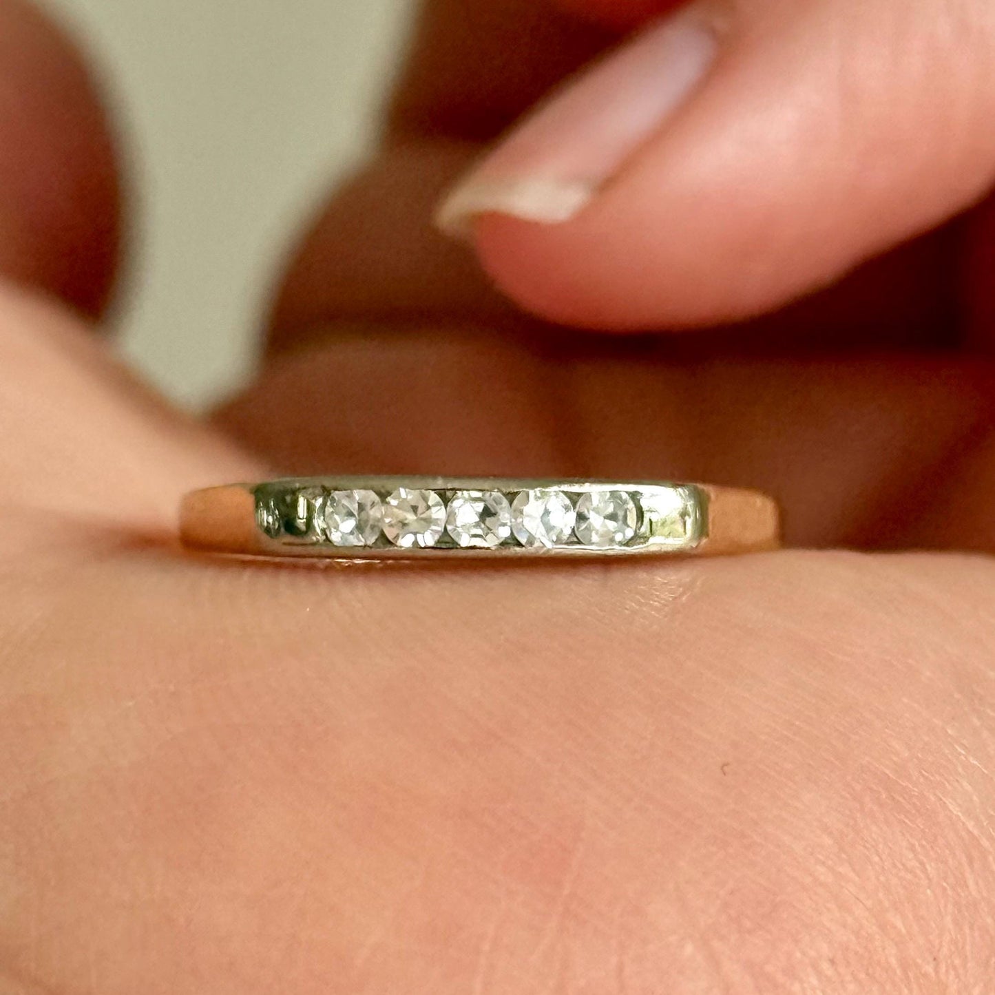 Vintage Five Stone Diamond Ring in 14 Carat Gold