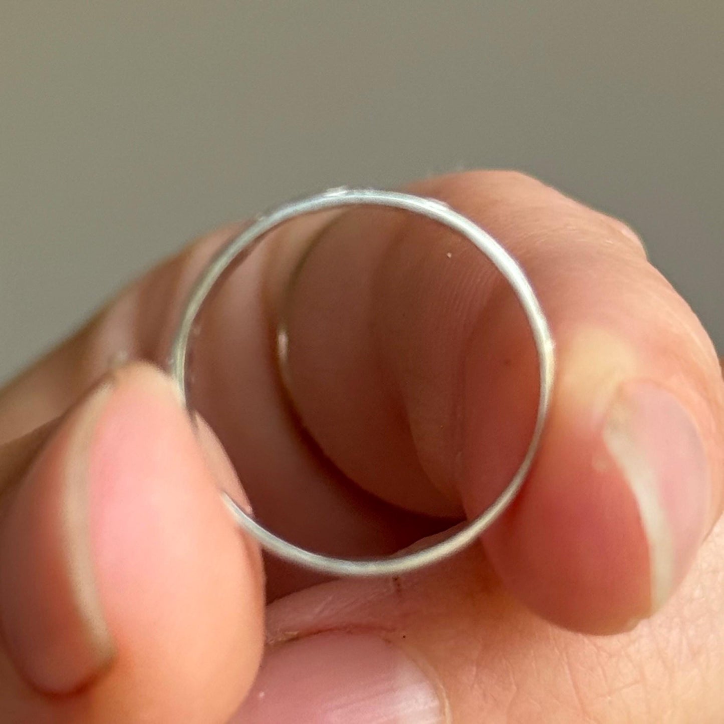 Rare Original Victorian ‘CARRIE Ring in Sterling Silver; Circa 1882