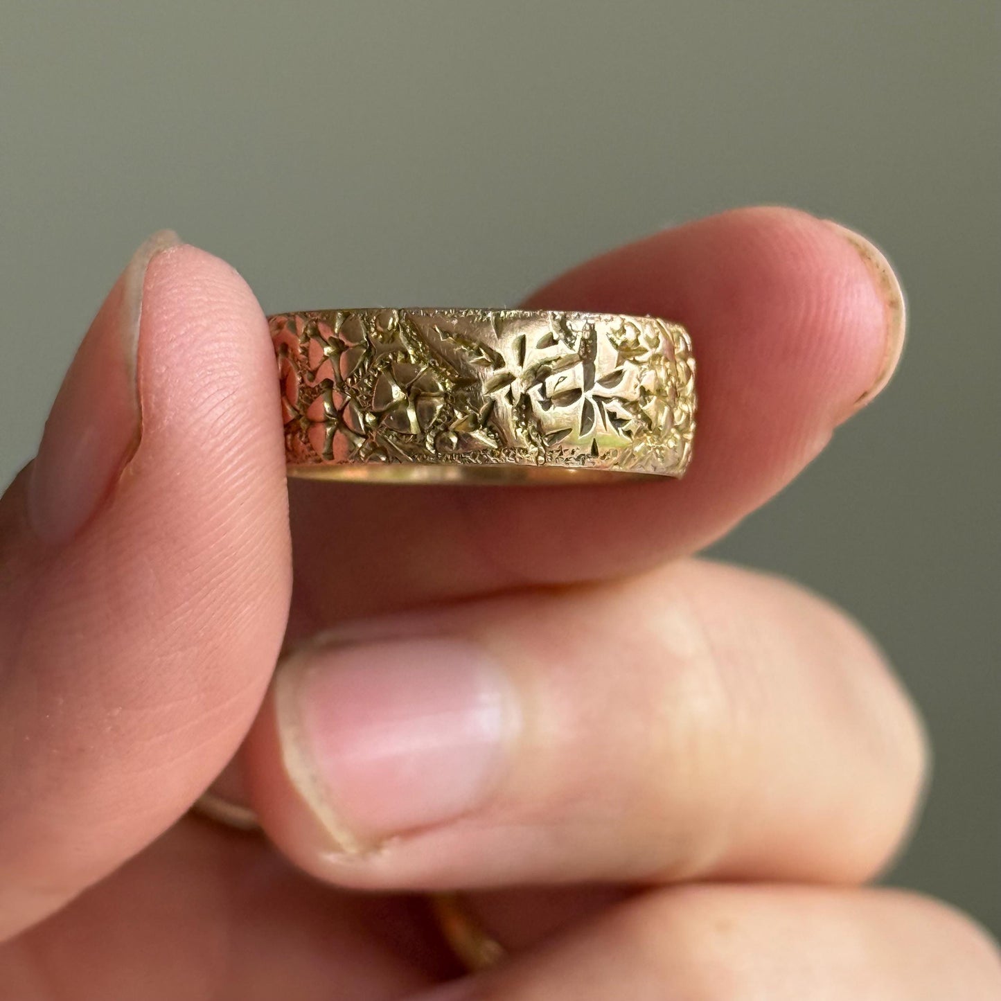 Antique Orange Blossom Ring in 9 Carat Rose Gold, Circa 1915