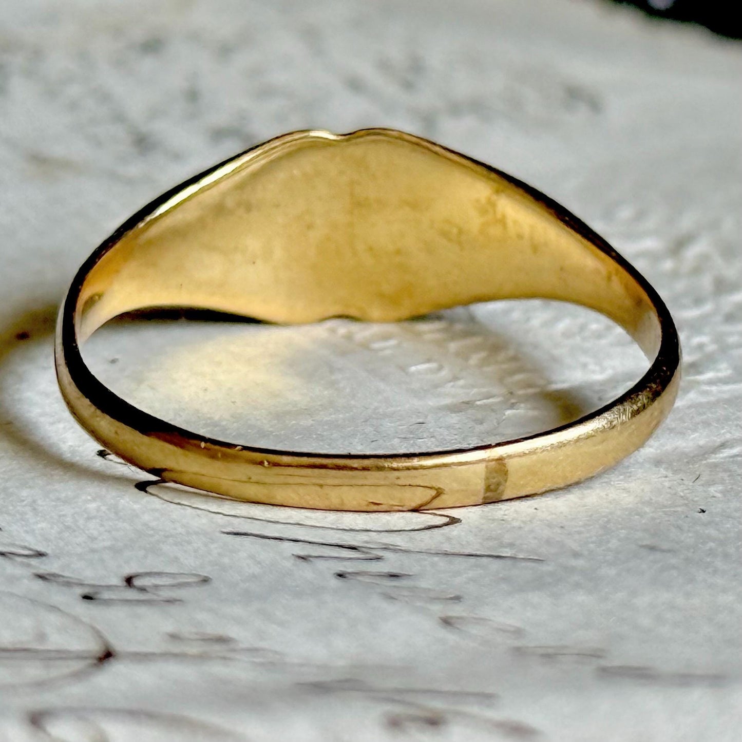 Antique 'GS' Signet Ring in 18 Carat Gold; Circa 1920