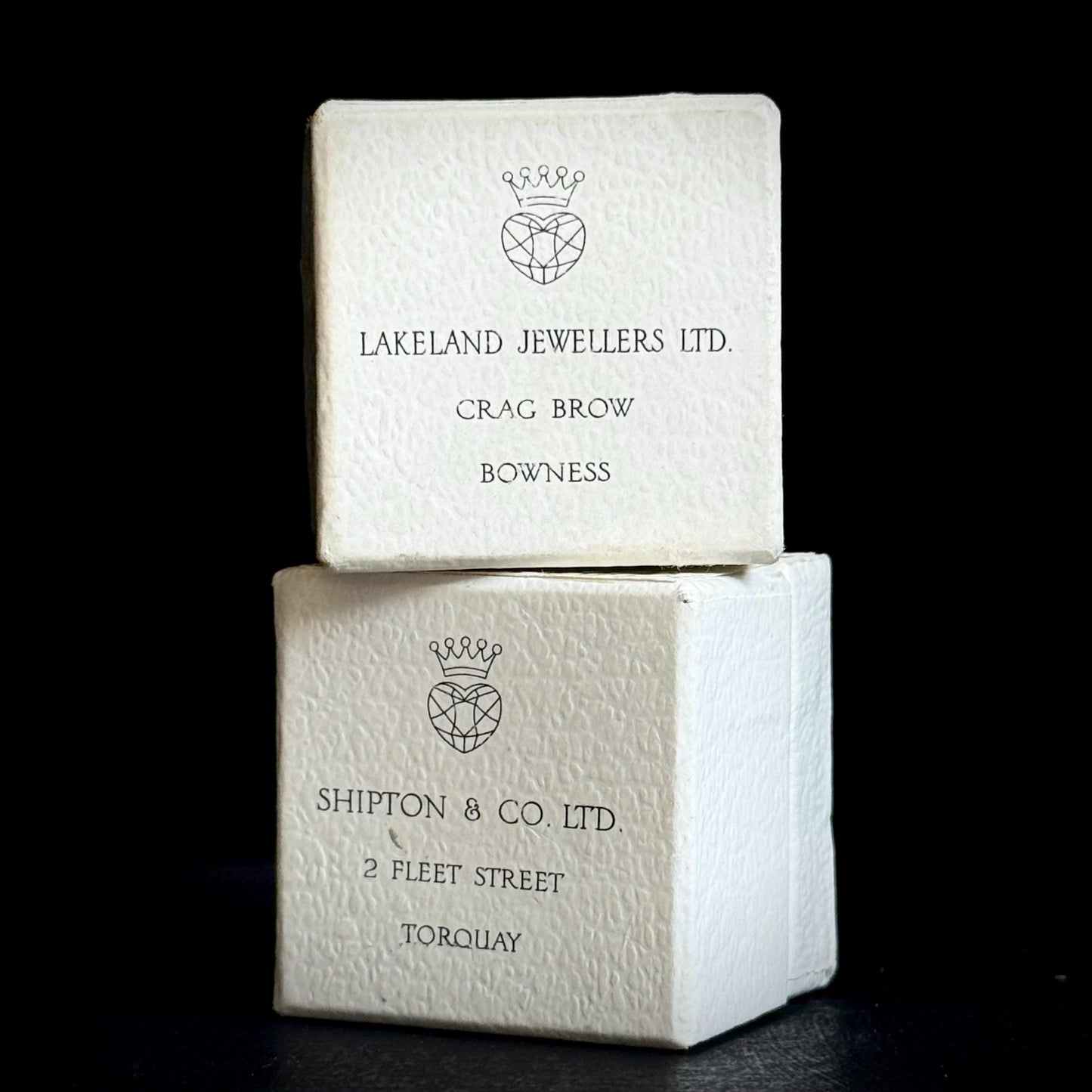 Vintage Set of Ring Boxes; Circa 1950