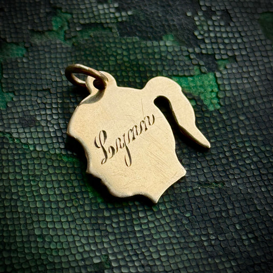 Vintage Profile 'Lynn' Pendant Token