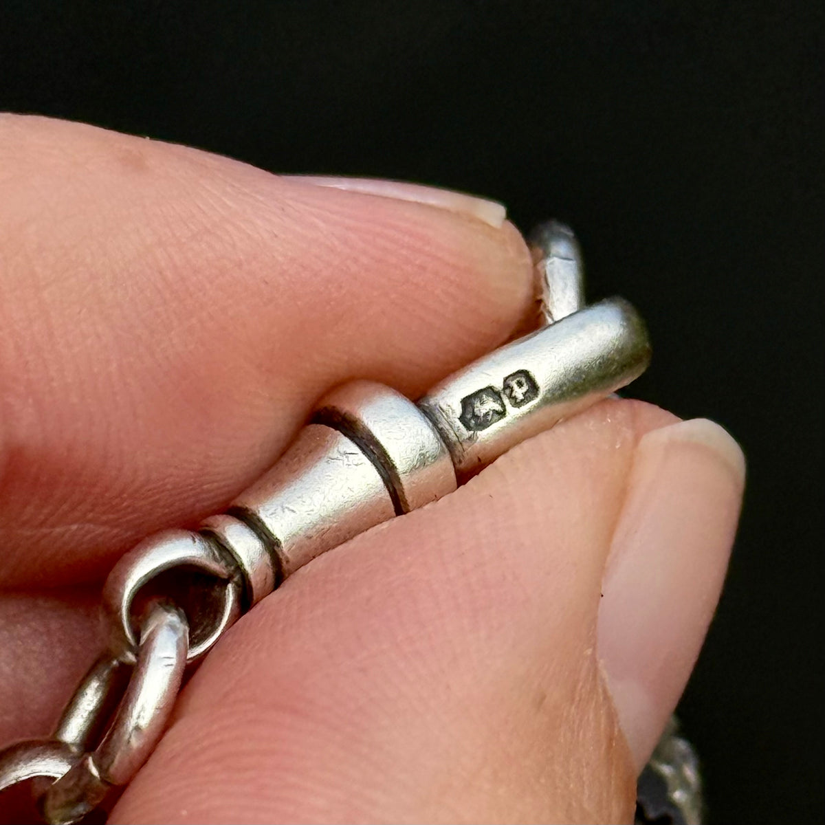 Antique Victorian Star Bracelet in Silver; Circa 1889