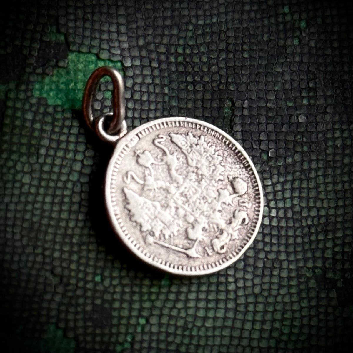 Antique Love Token 'SR' Coin with Gold; Circa 1900