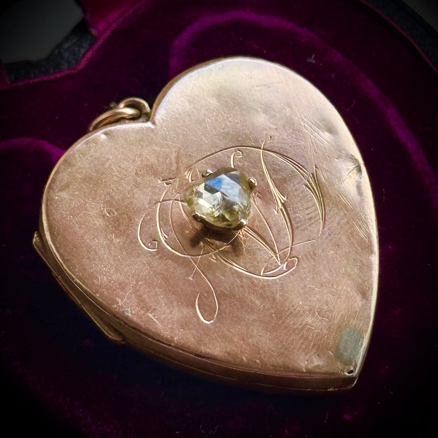 Victorian Rose Cut Diamond Heart Locket; Circa 1890