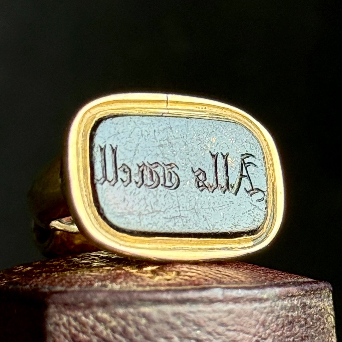 Antique Victorian 'Alls well' Intaglio fob Pendant