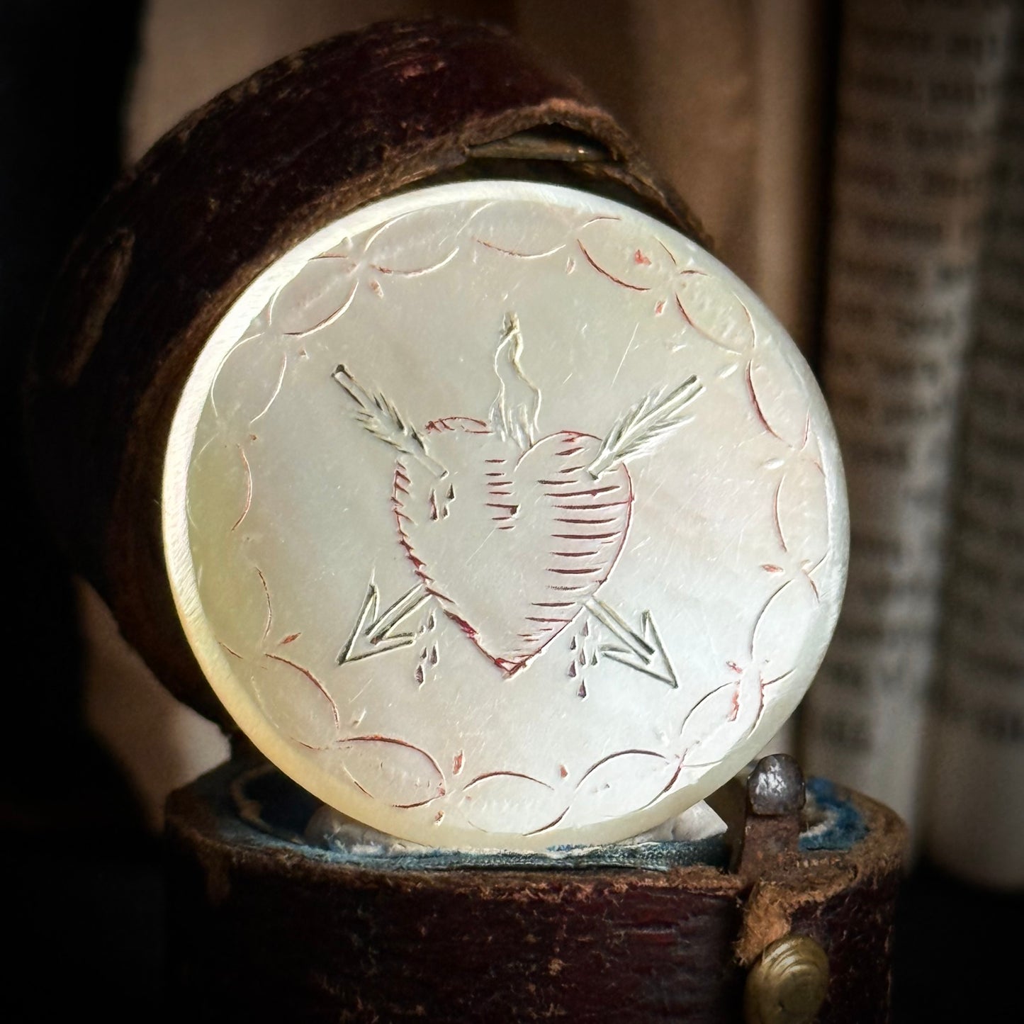 Georgian Mother of Pearl Love Token; Circa 1780