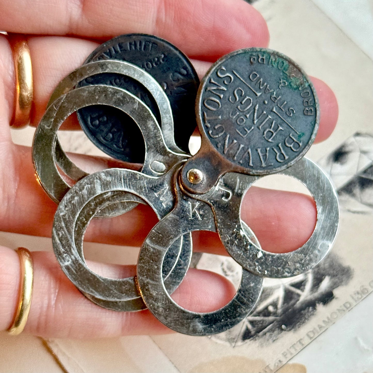 Antique Bravingtons For Rings Kings Cross & Ludgate Hill Ring Sizer