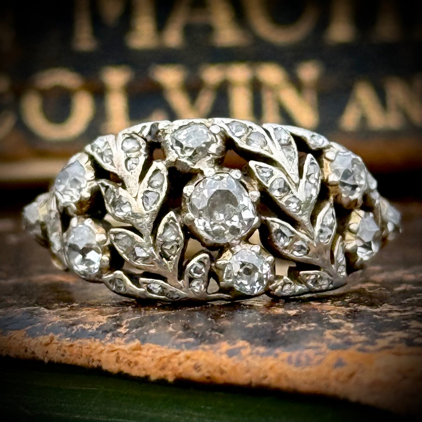 Late Georgian Diamond Floral Band; Circa 1830