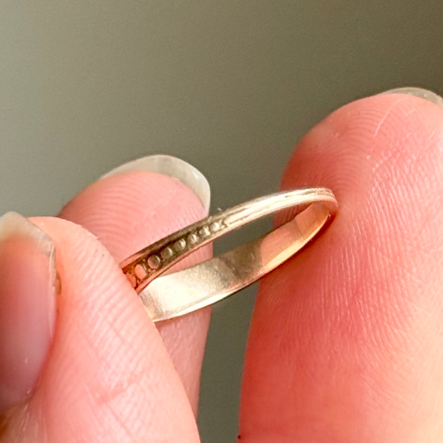 Antique Victorian Enamel 'Baby' Ring in 10 Carat gold