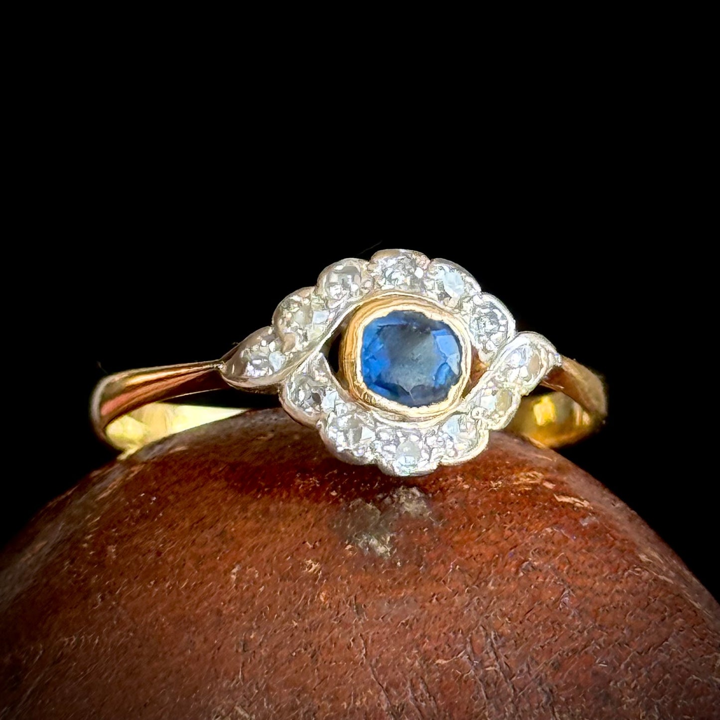 Antique Norwegian Diamond Ring; Circa 1910