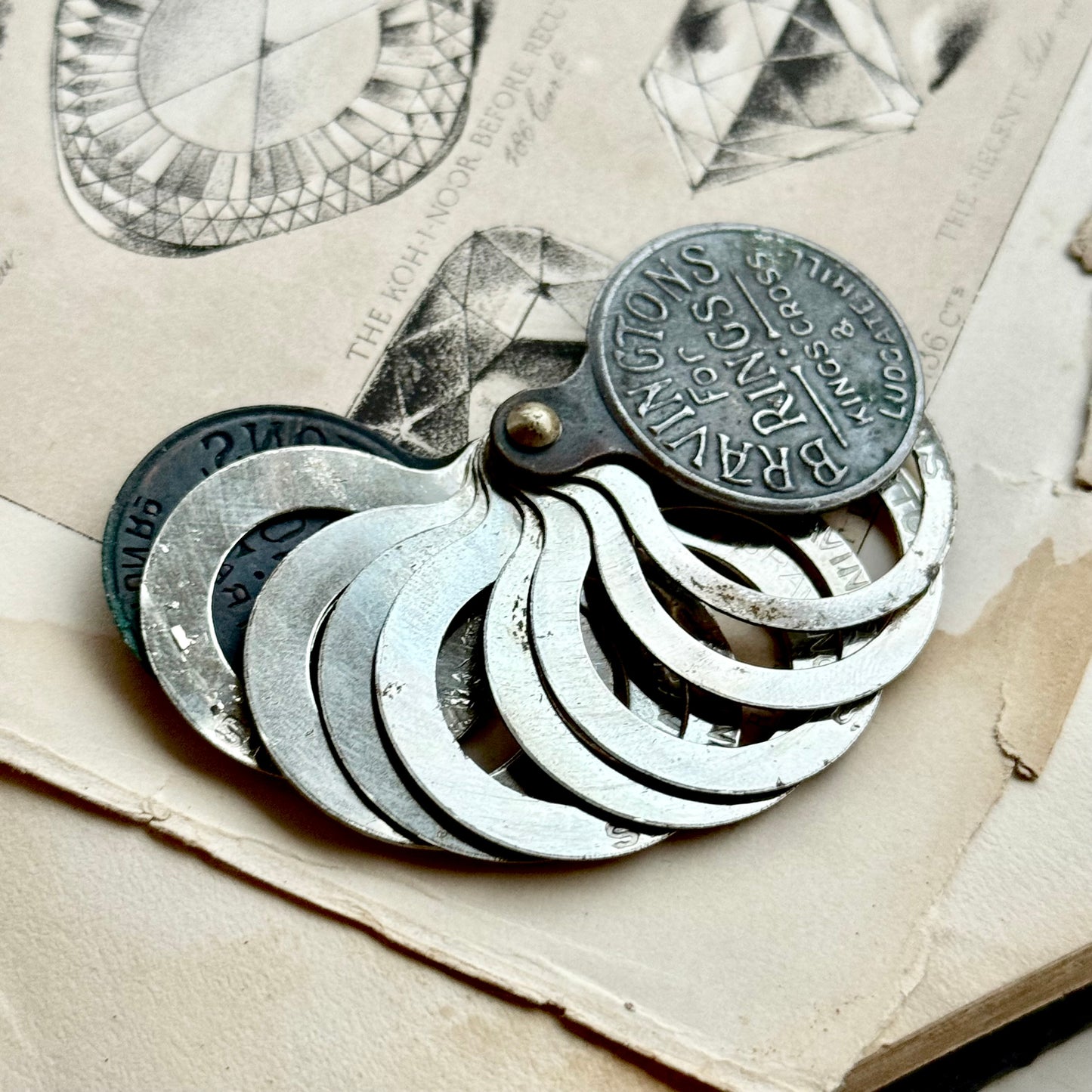 Antique Bravingtons For Rings Kings Cross & Ludgate Hill Ring Sizer