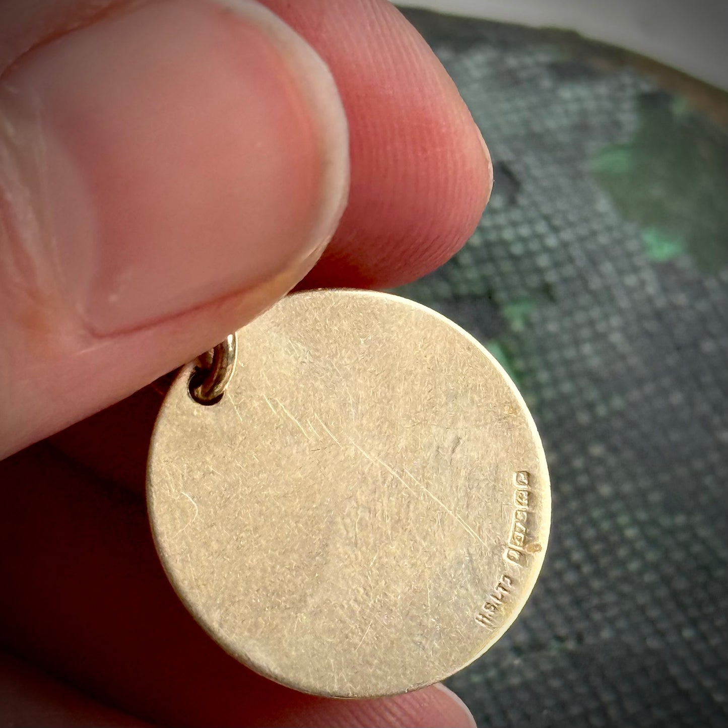 Vintage Wirral Address Pendant Token in 9 Carat Gold ; Circa 1964