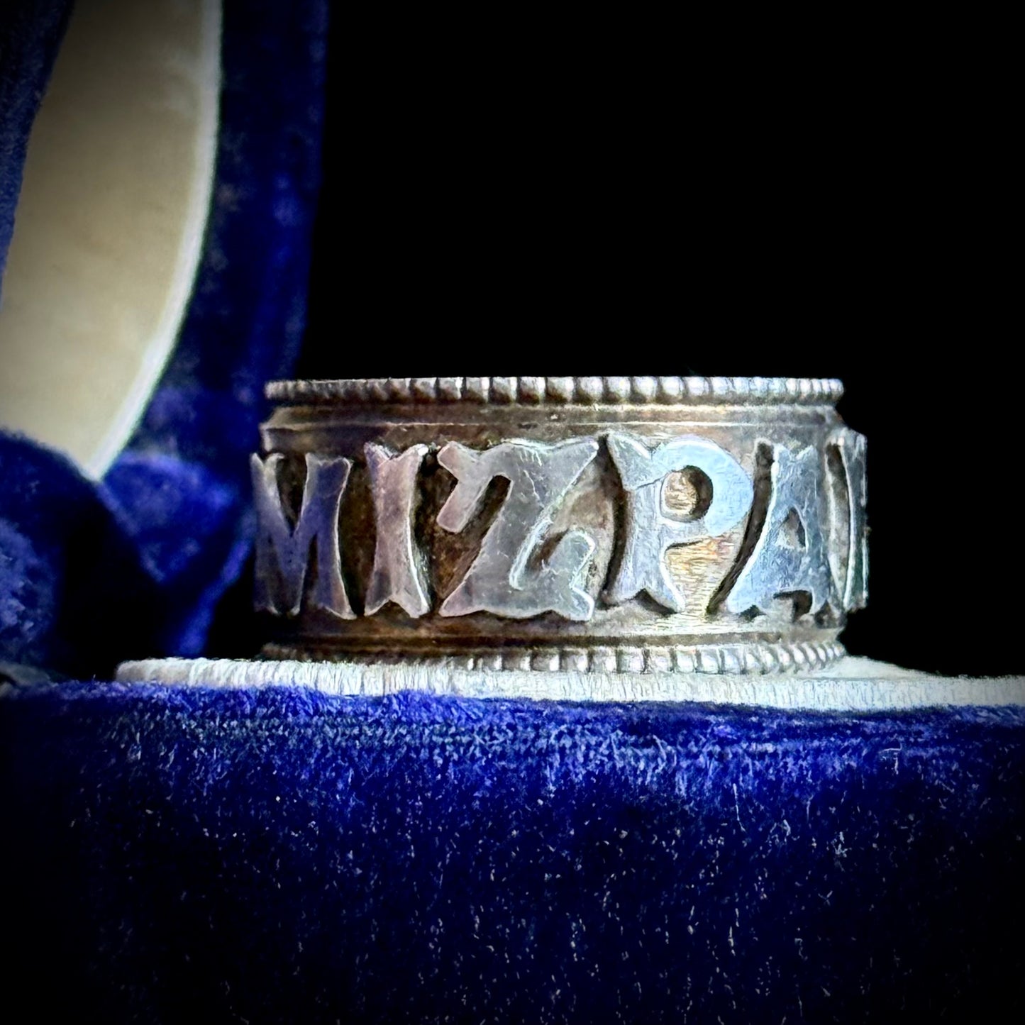 Victorian Sterling Silver 'Mizpah' Ring; Circa 1892