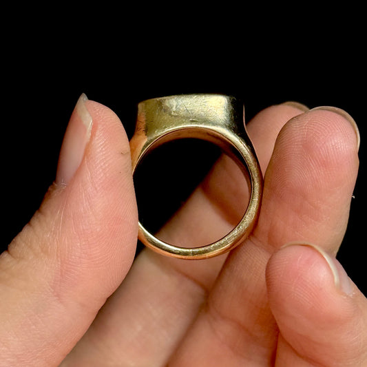 Antique Sentimental Intaglio Signet Ring