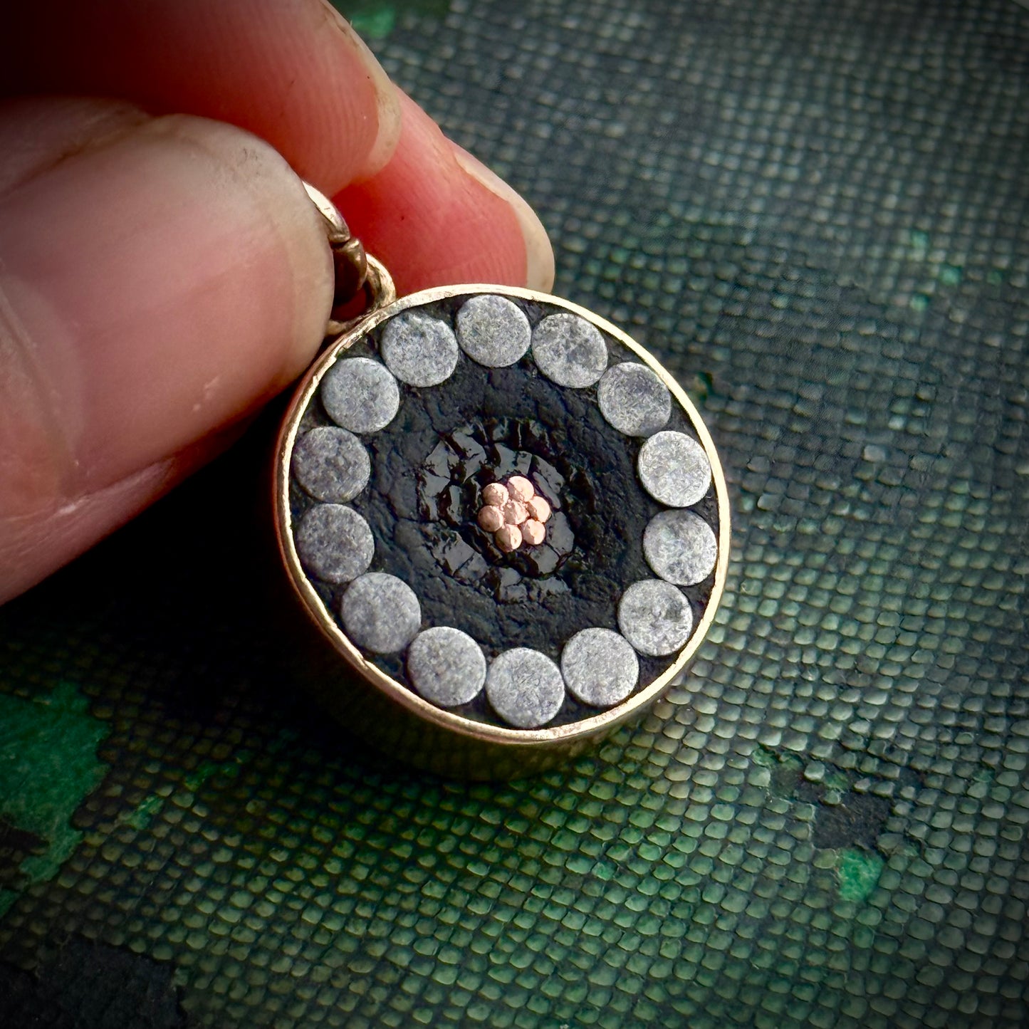 Antique Transatlantic Telegraph Souvenir Pendant in 9 Carat Gold