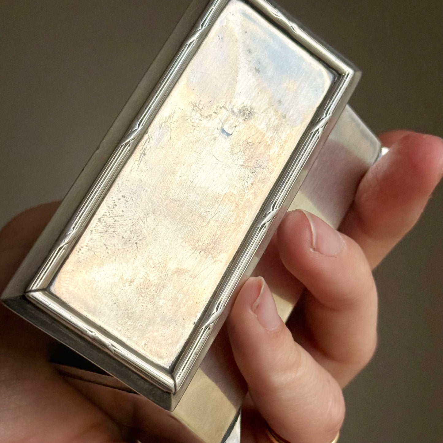 Antique Sterling Silver Mulitple Box; Circa 1906