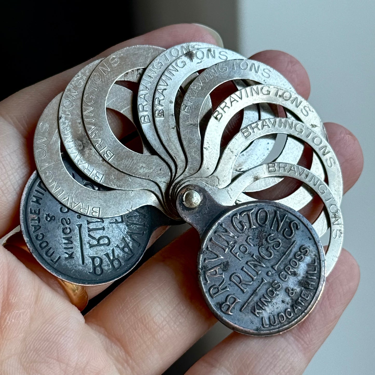 Antique Bravingtons For Rings Kings Cross and Ludgate Hill Ring Sizer