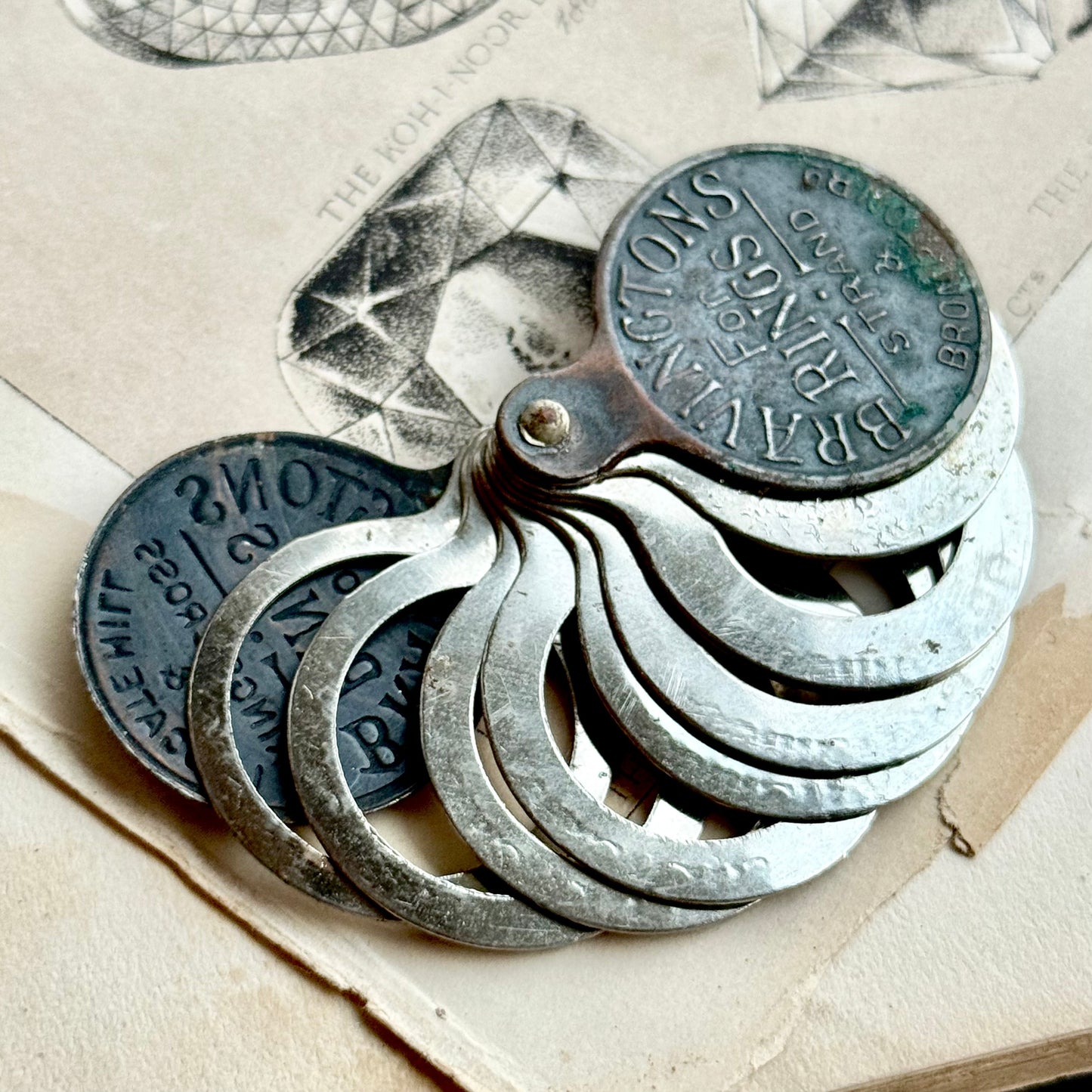 Antique Bravingtons For Rings Kings Cross & Ludgate Hill Ring Sizer