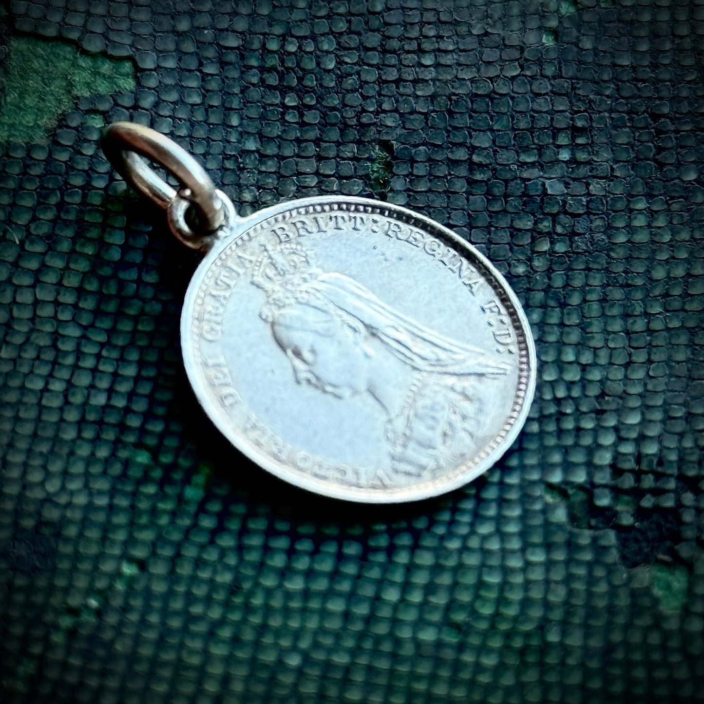Victorian Love Token 'Mother' Coin Pendant; Circa 1870
