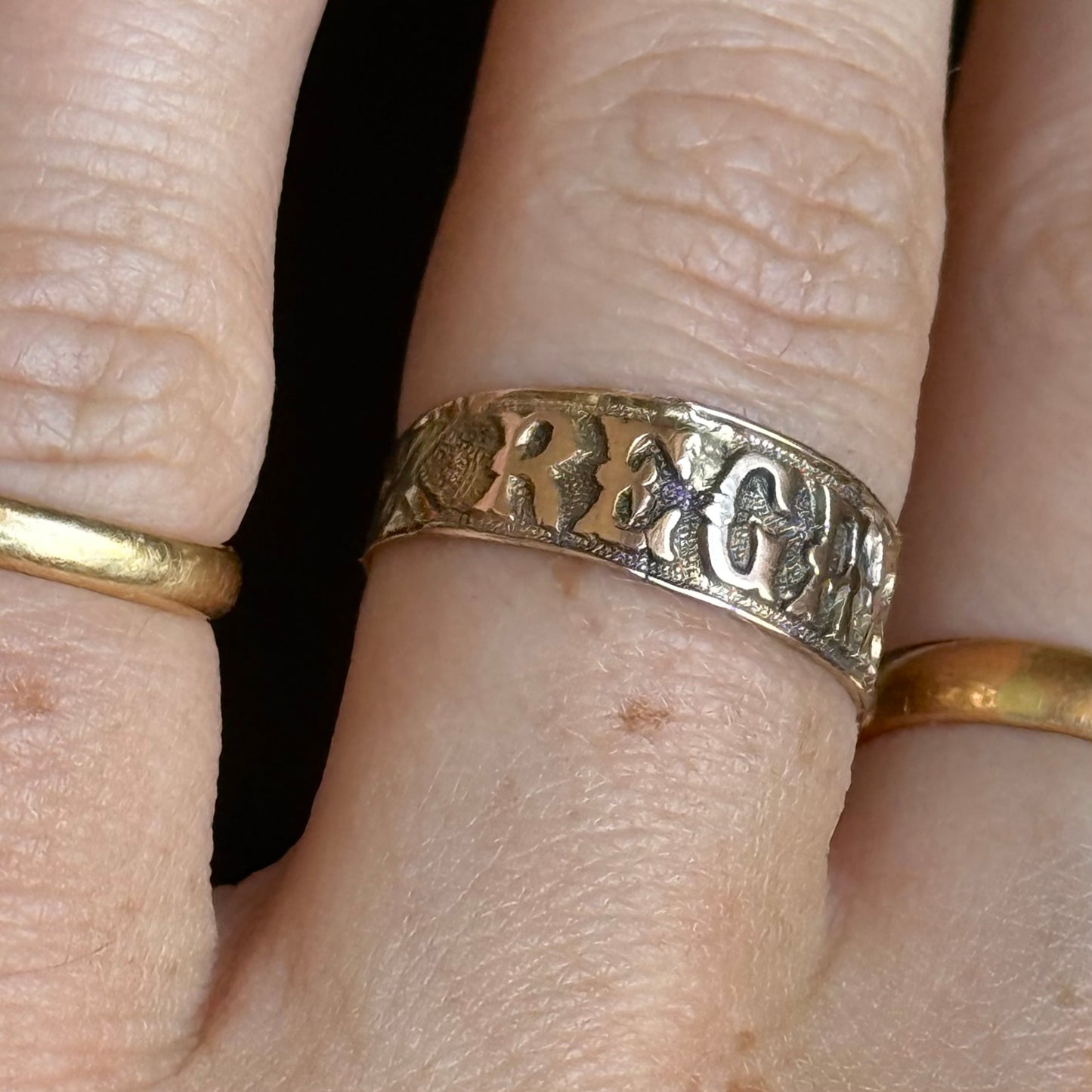 Antique Victorian REGARD Ring; Circa 1884