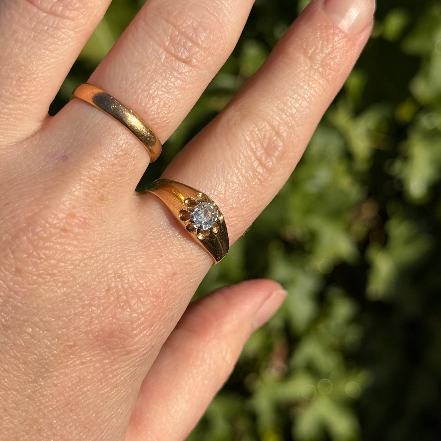 Antique Old Cut Diamond Ring in 18 Carat Gold' Circa 1900