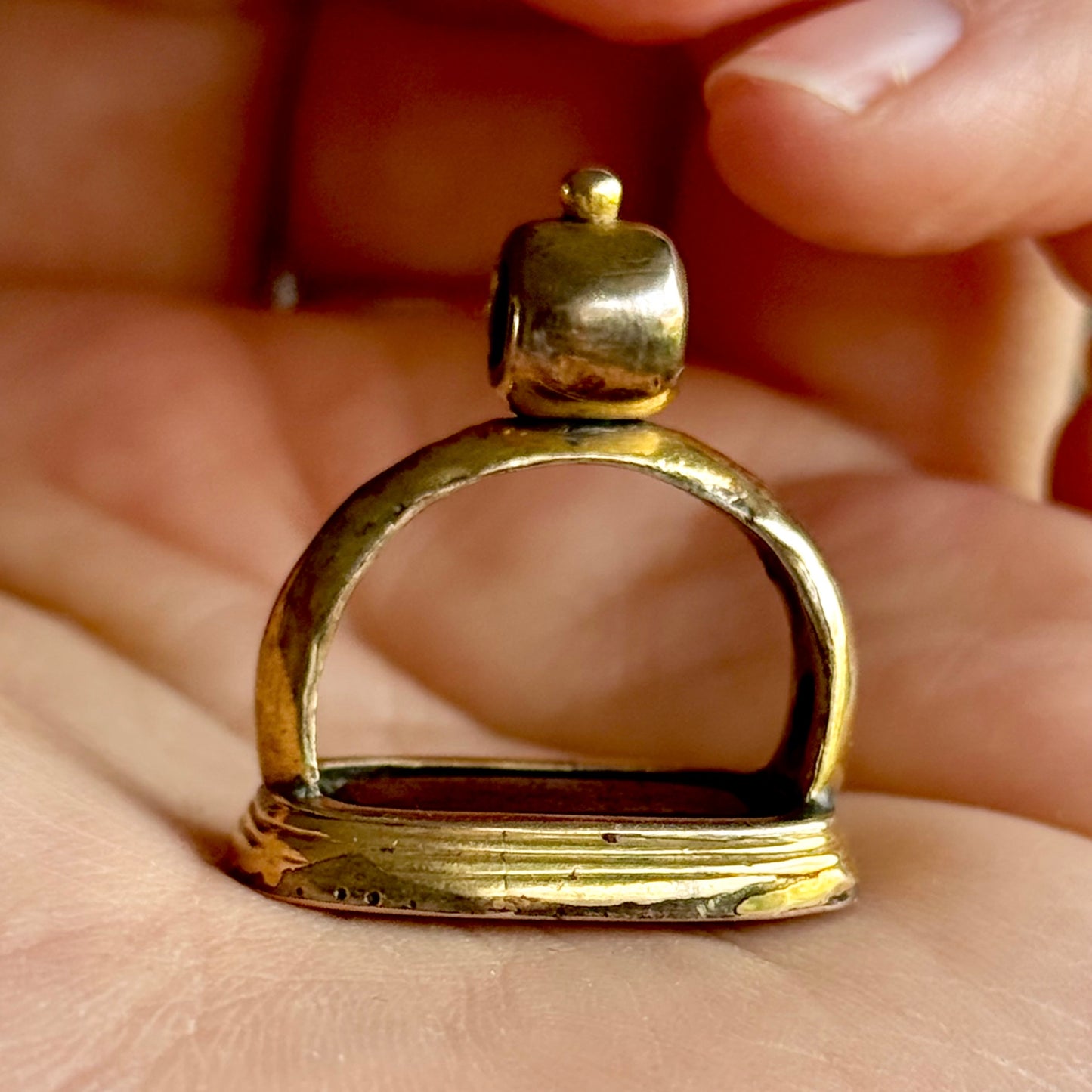 Antique Victorian 'Alls well' Intaglio fob Pendant