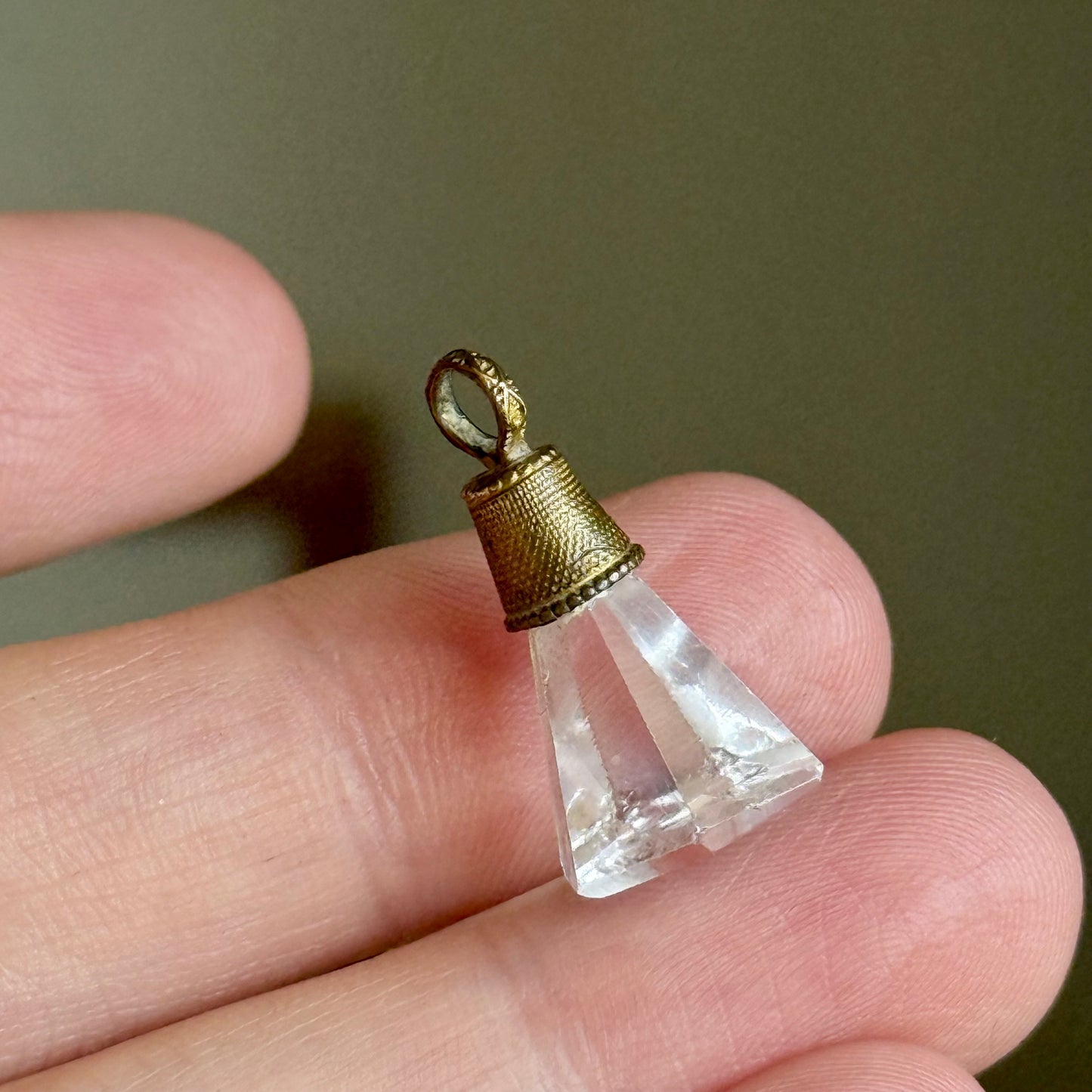 Antique Georgian Glass Paste Intaglio Squirrel Fob Pendant