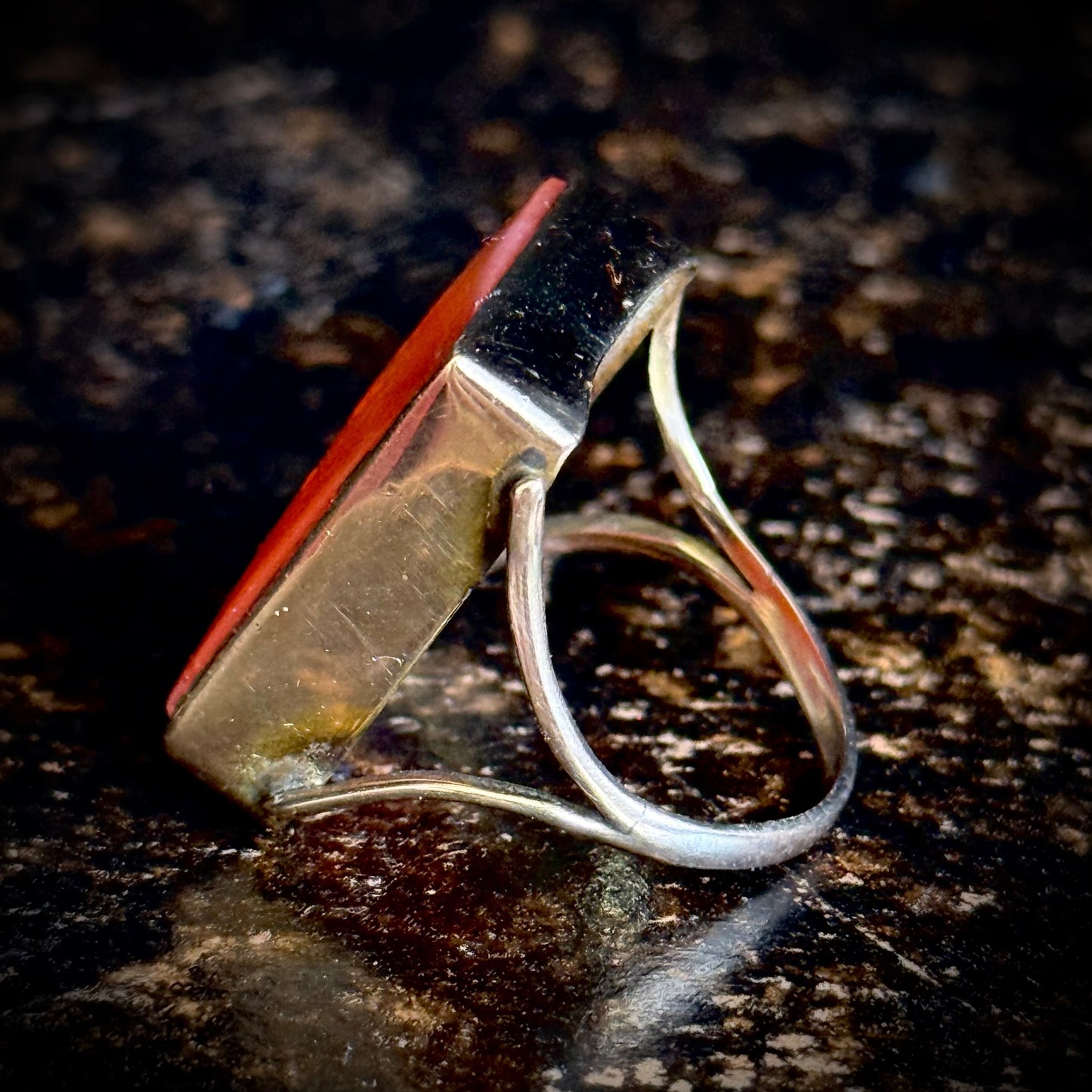 Substantial Antique Carnelian Intaglio Ring in 9 Carat Gold