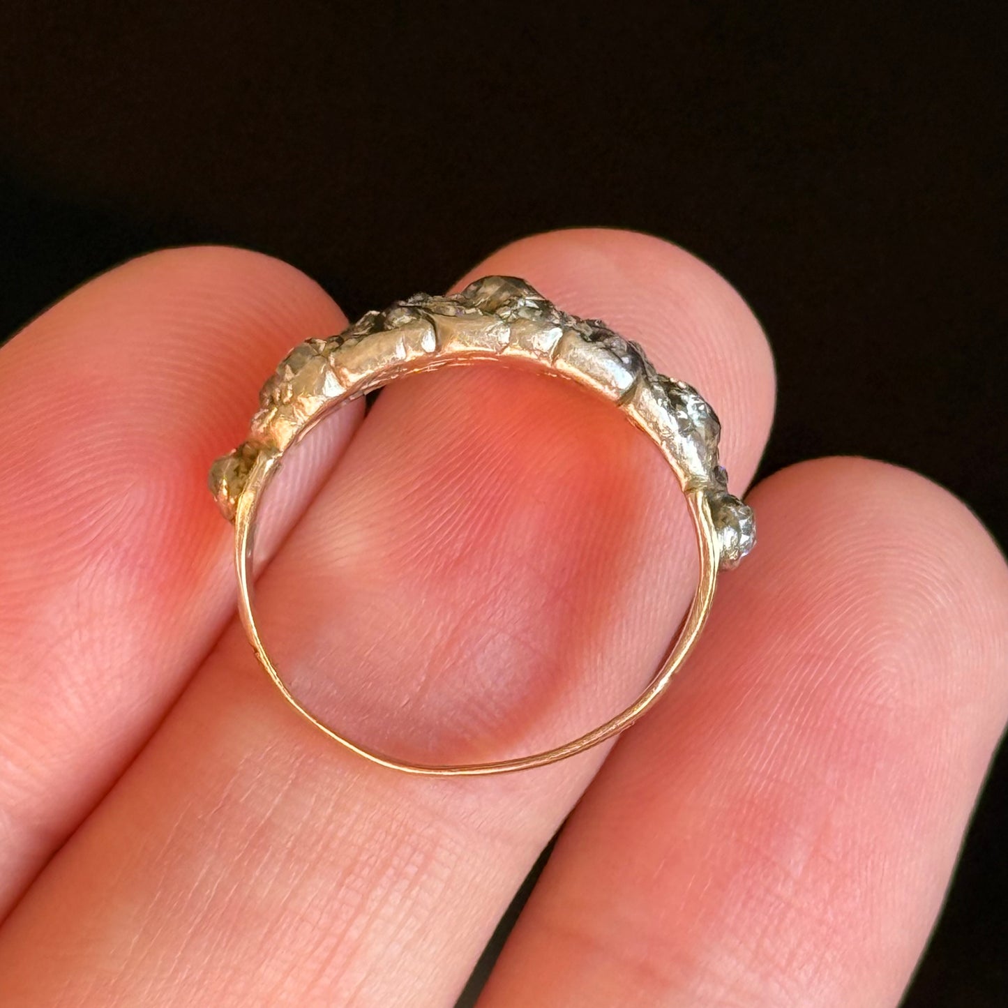 Late Georgian Diamond Floral Band; Circa 1830