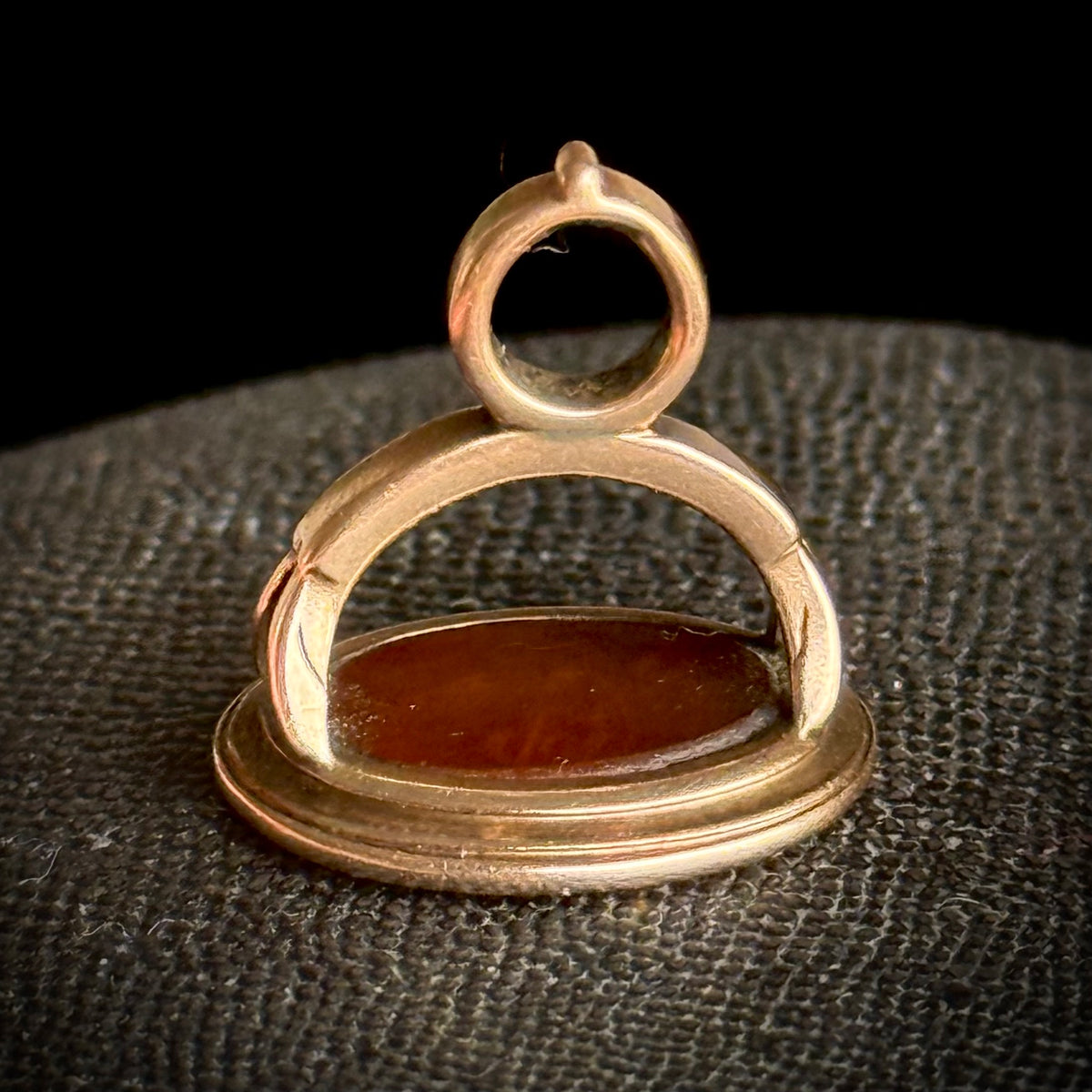 Antique Carnelian Intaglio Fob 9 Carat Gold; Circa 1820