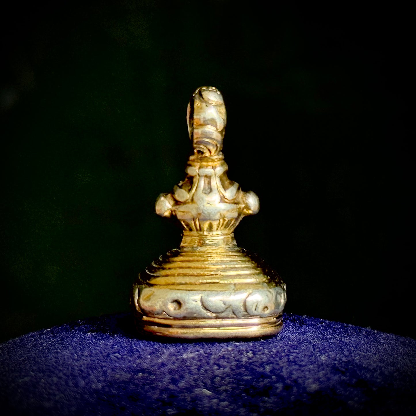 Antique Georgian ' To Hell with Love' Devil Love Pendant