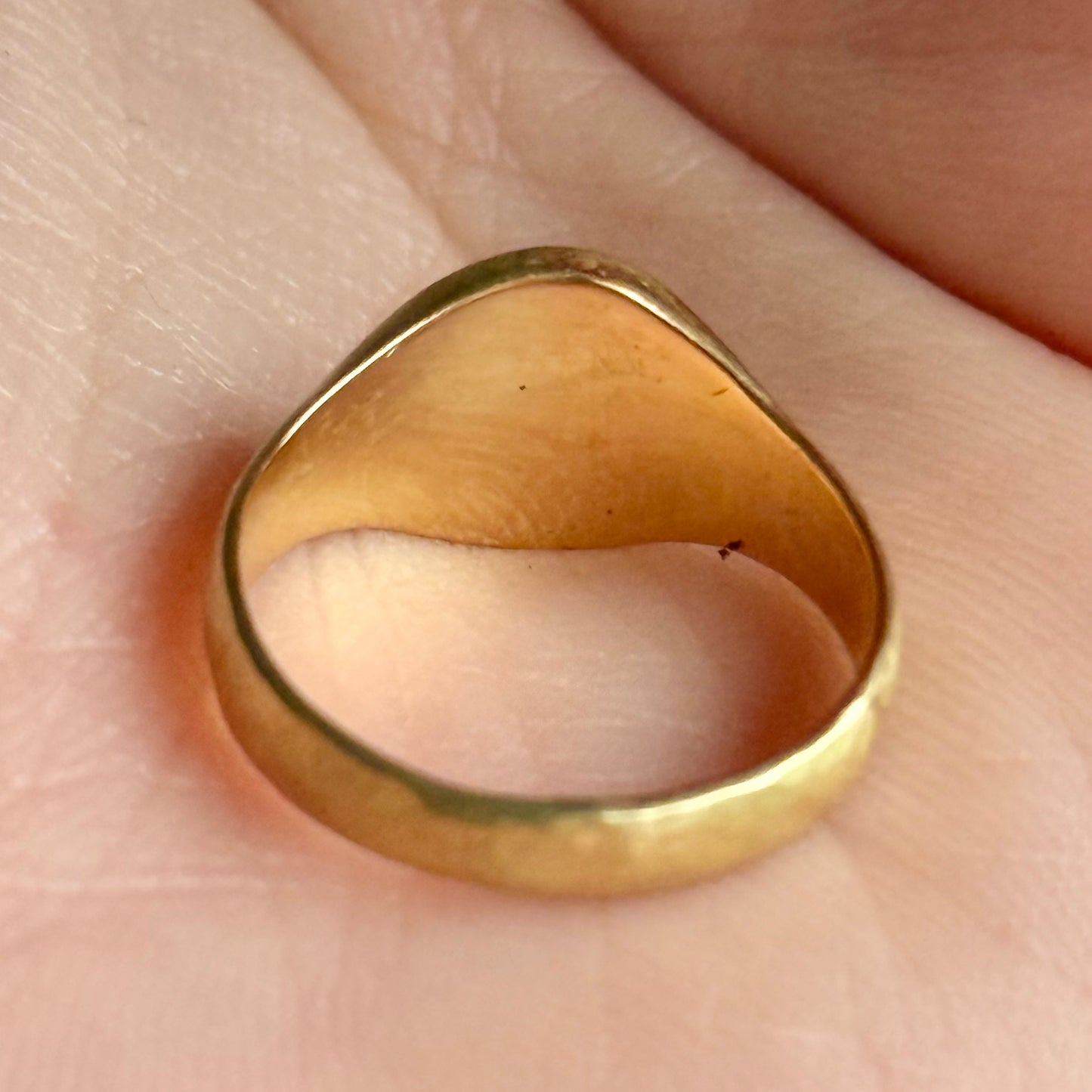 Celestial Diamond Signet Ring in 9 Carat Gold