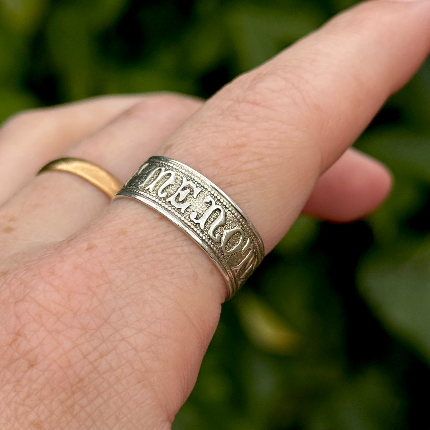 Antique Victorian 'Forget Me Not' Ring in Silver