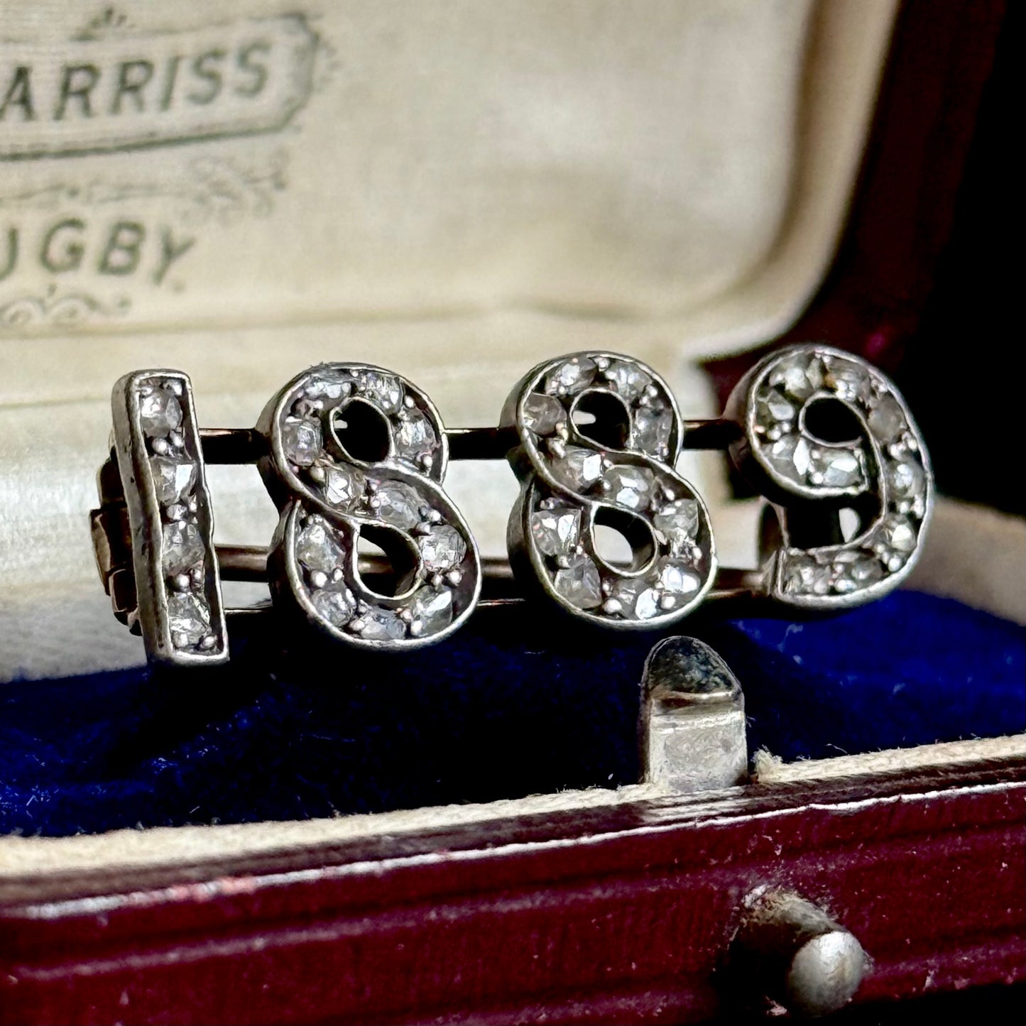 Victorian Diamond Brooch in 9 Carat Gold; Circa 1889