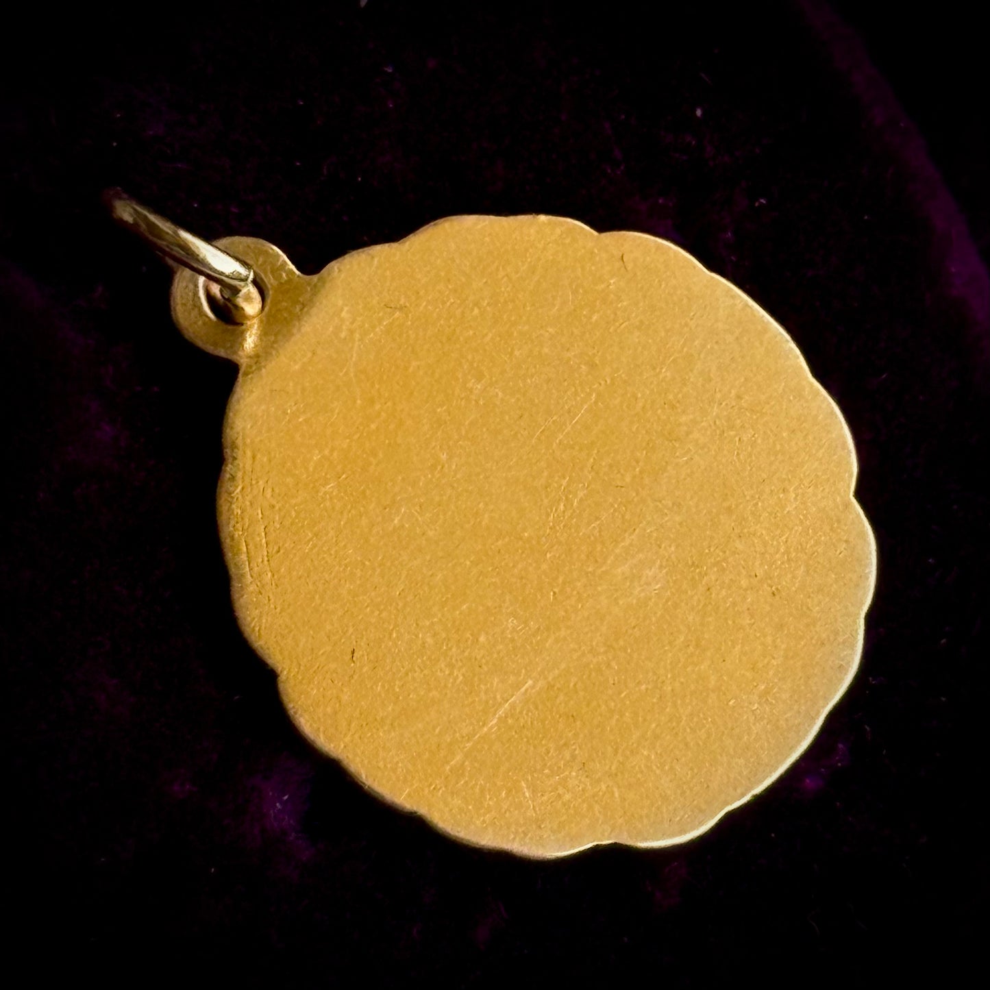 Antique Enamel & Diamond Pansy Pendant