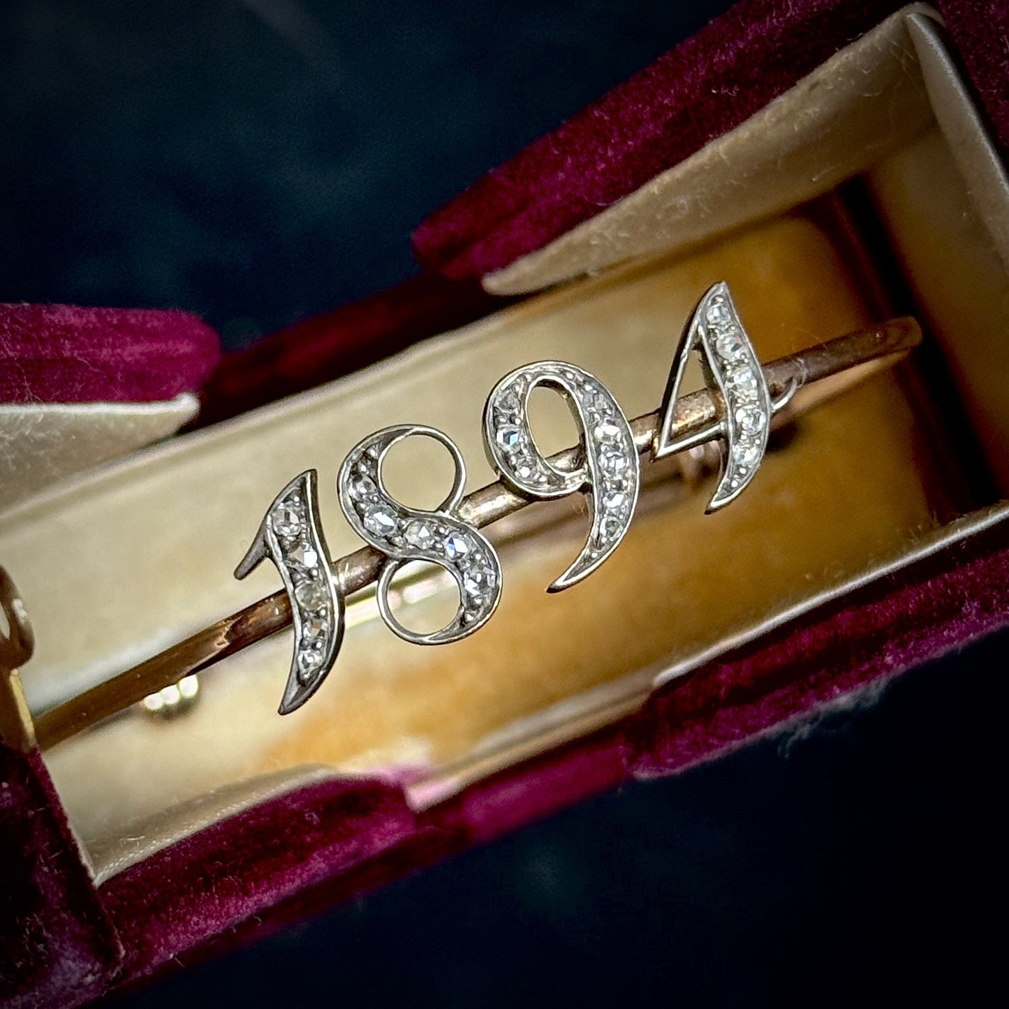 Victorian '1894' Rose Cut Diamond Bangle